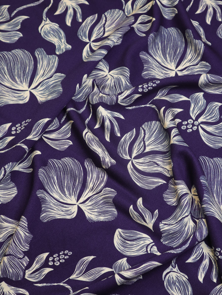 PRE-ORDER - MID SEPTEMBER DELIVERY Mind The MAKER - Loa Blue Viscose Twill with LENZING™ ECOVERO™ fibres