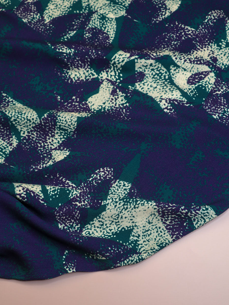 PRE-ORDER - MID SEPTEMBER DELIVERY Mind The MAKER - Bree Teal Viscose Twill with LENZING™ ECOVERO™ fibres