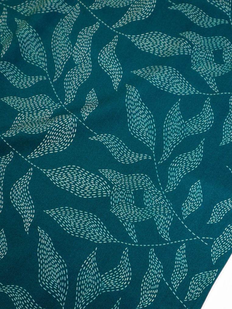PRE-ORDER - MID SEPTEMBER DELIVERY Mind The MAKER - Lulu Teal Viscose Twill with LENZING™ ECOVERO™ fibres