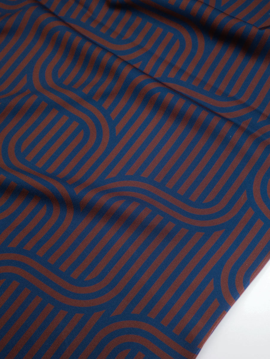 PRE-ORDER - MID SEPTEMBER DELIVERY Mind The MAKER - Ziggy Rust Viscose Twill with LENZING™ ECOVERO™ fibres
