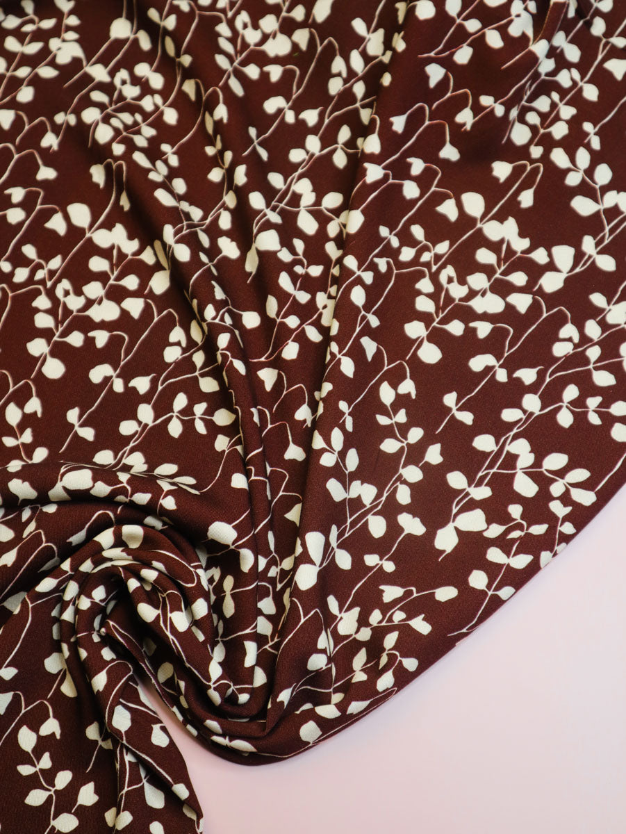 PRE-ORDER - MID SEPTEMBER DELIVERY Mind The MAKER - Goya Rust Viscose Twill with LENZING™ ECOVERO™ fibres