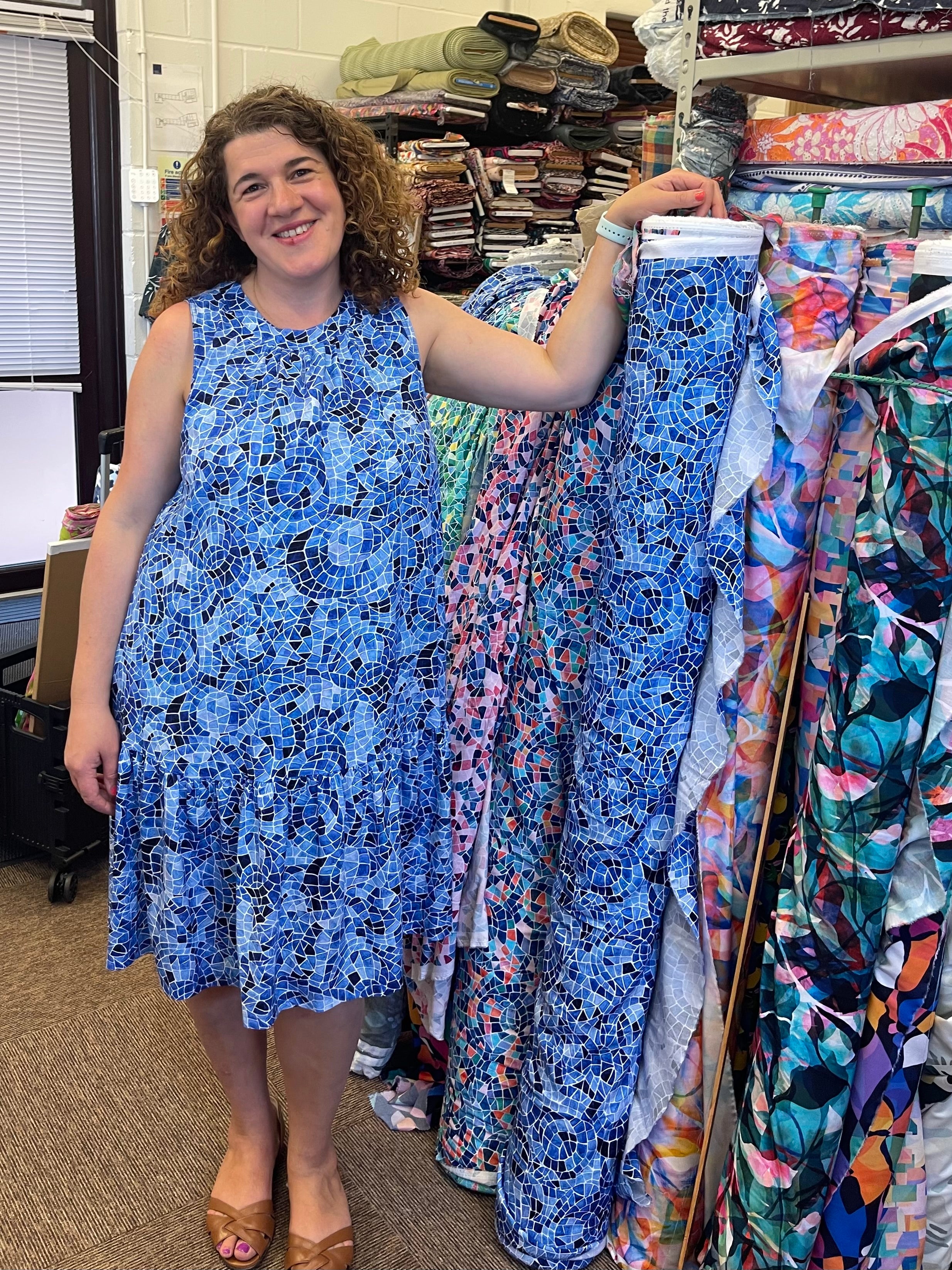 Adventure - Mosaics Viscose in Blue