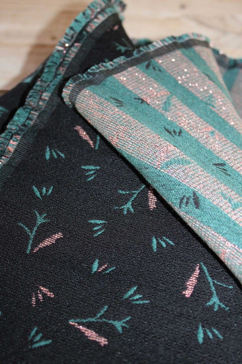 Églantine & Zoé - Ramo Jacquard Black Fabric