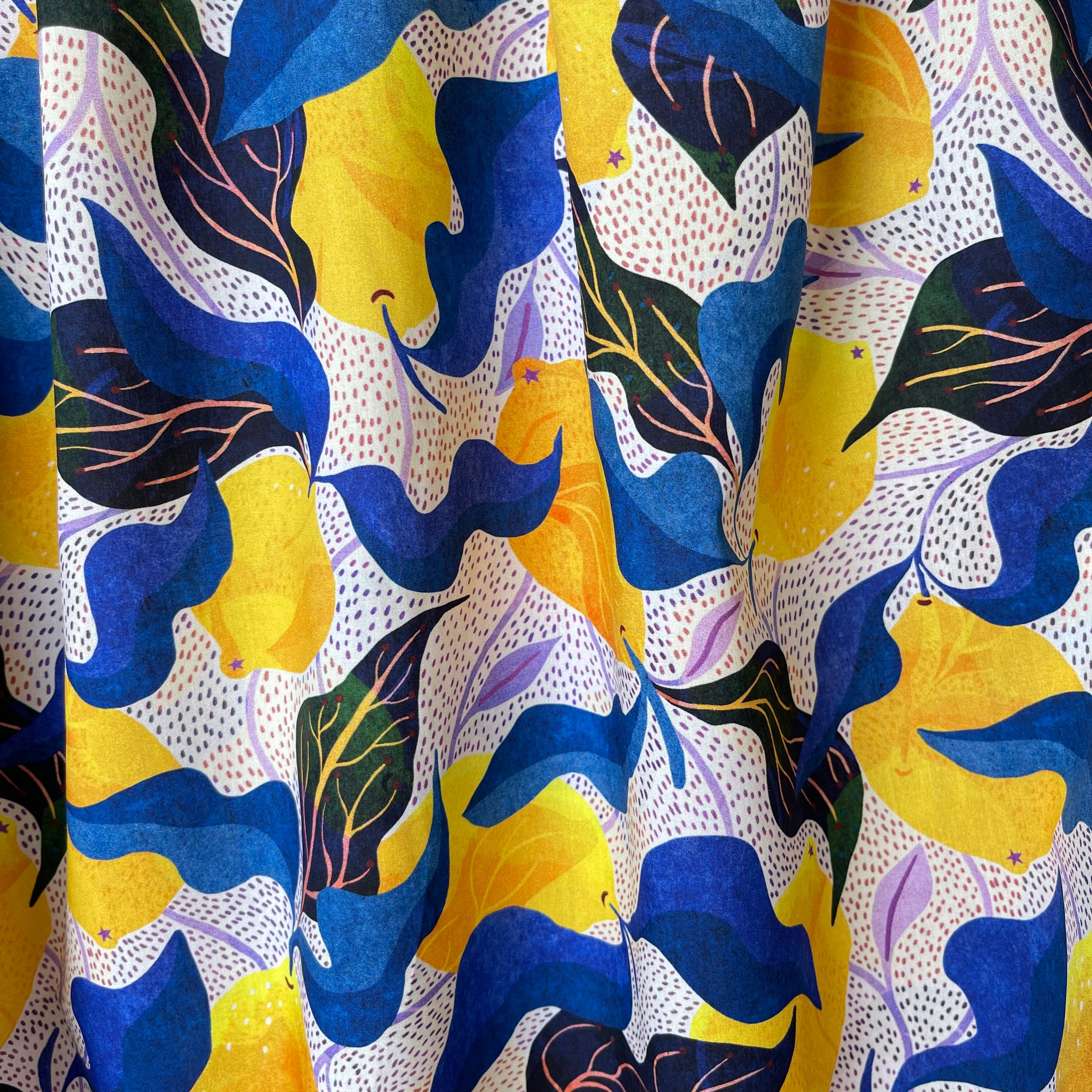 Adventure - Mediterranean Lemons Cotton Lawn