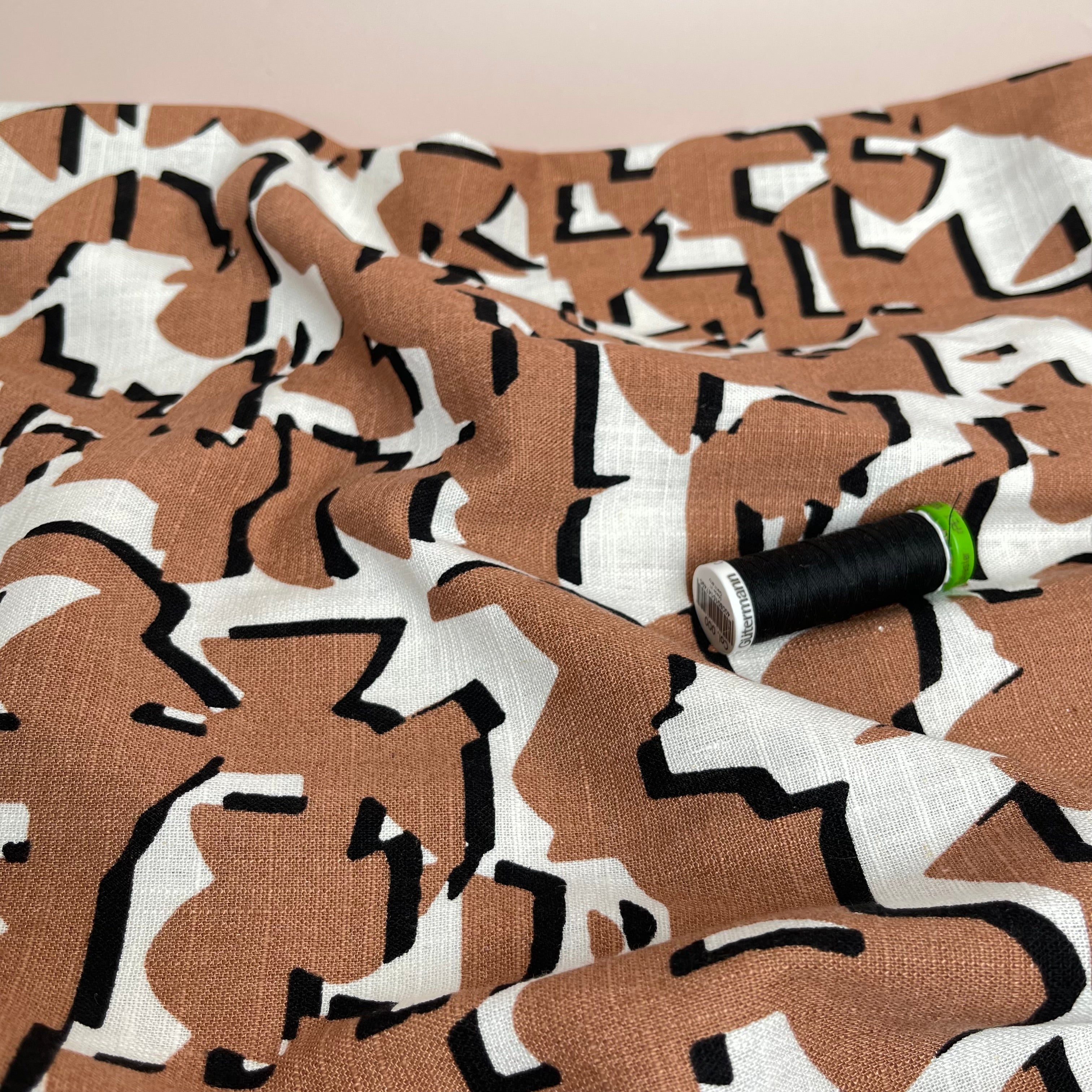Shapes Sienna Linen Viscose Blend Fabric