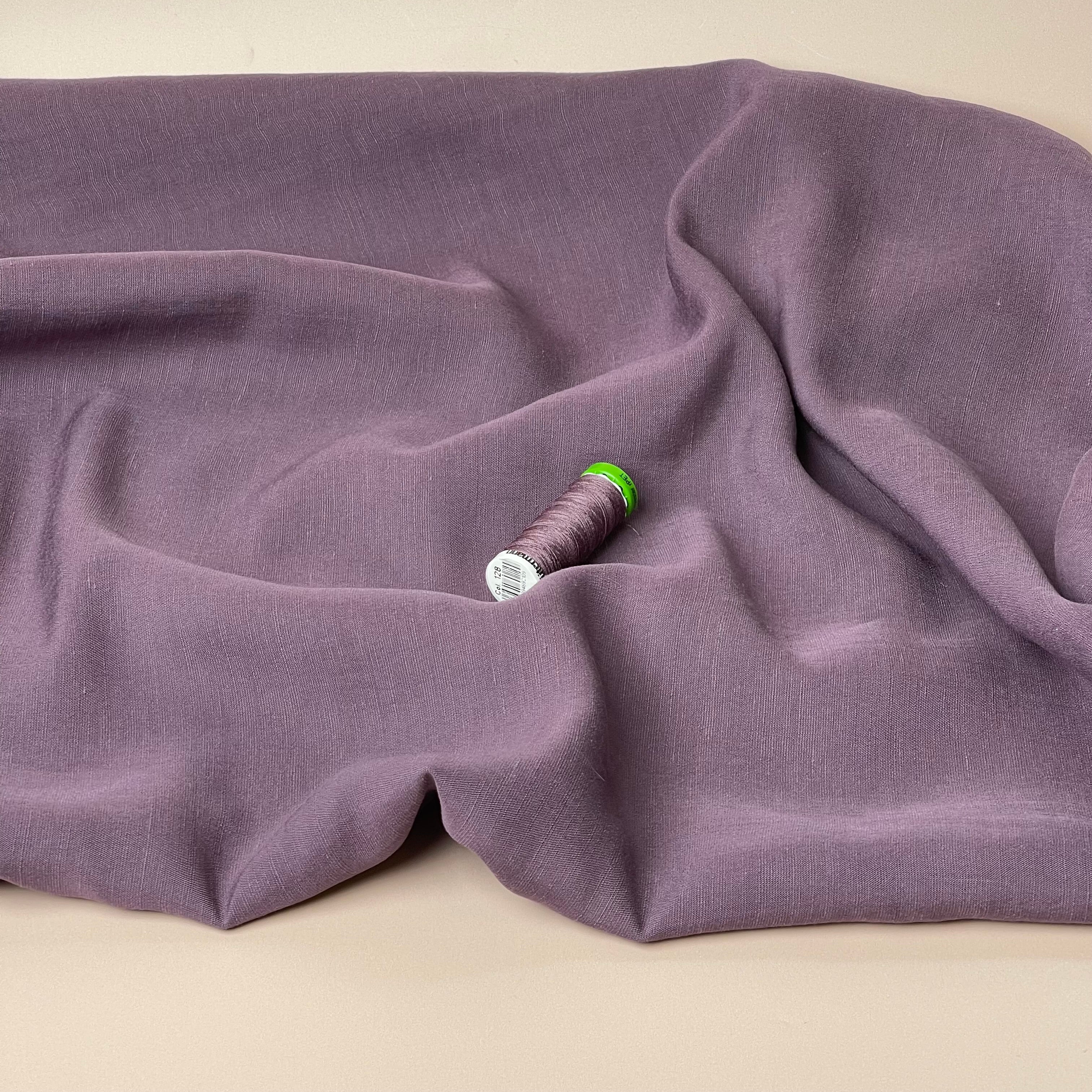 Sewing Kit - CARRY Shirt in Mauve Lush Linen Crepe