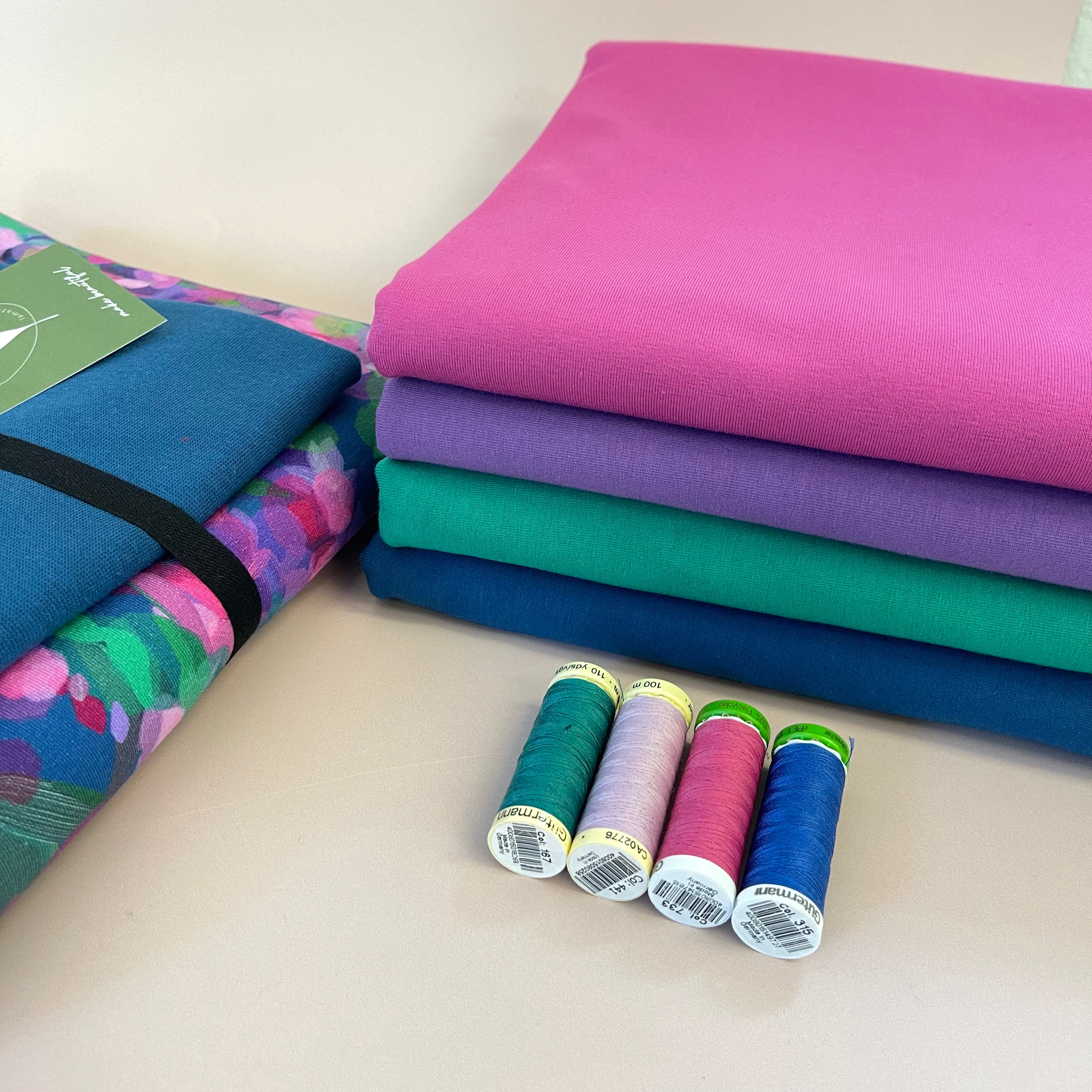 Colour Bundles - Lupine Essential Chic Cotton Jersey Fabrics