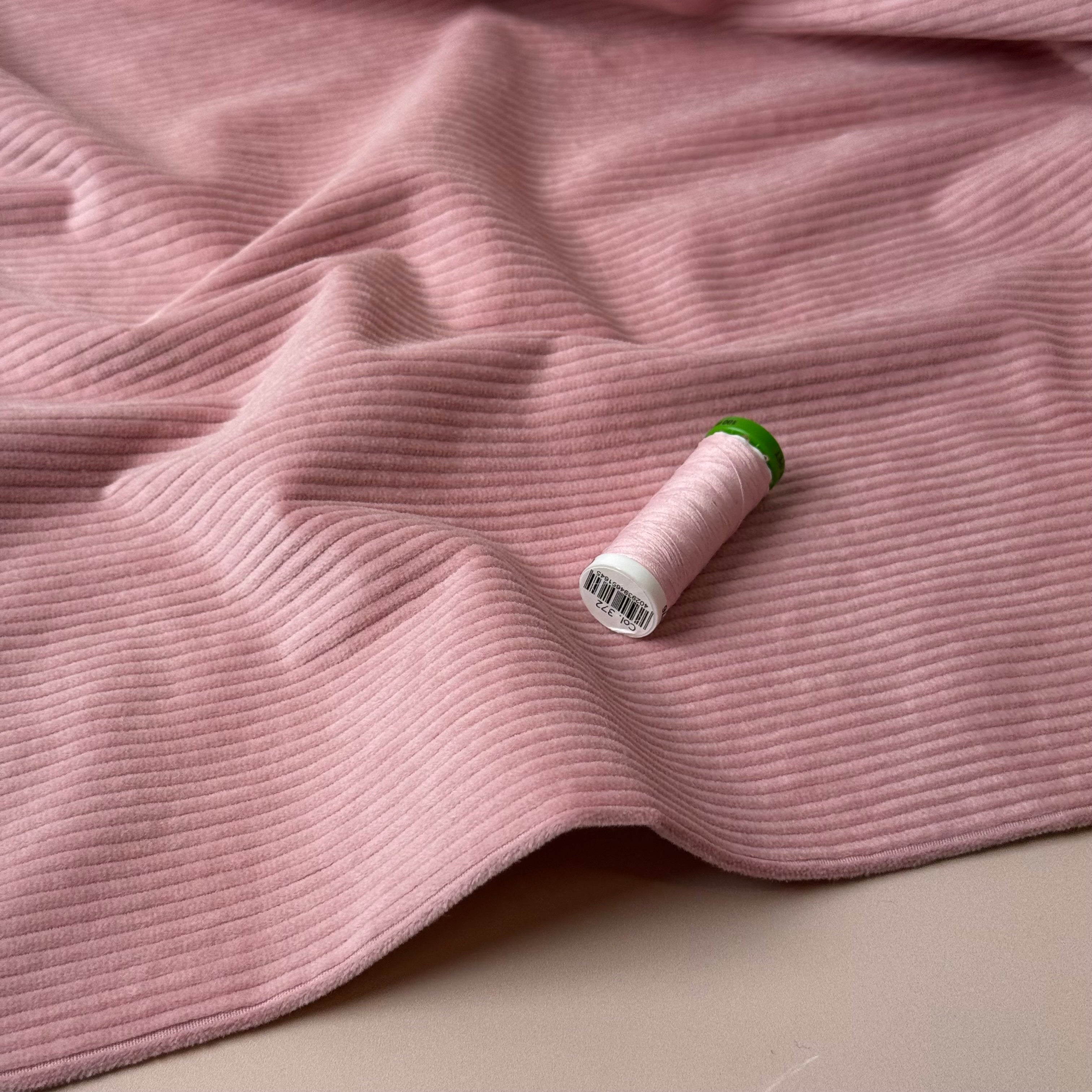 Stretch Washed Corduroy 4.5W in Rose