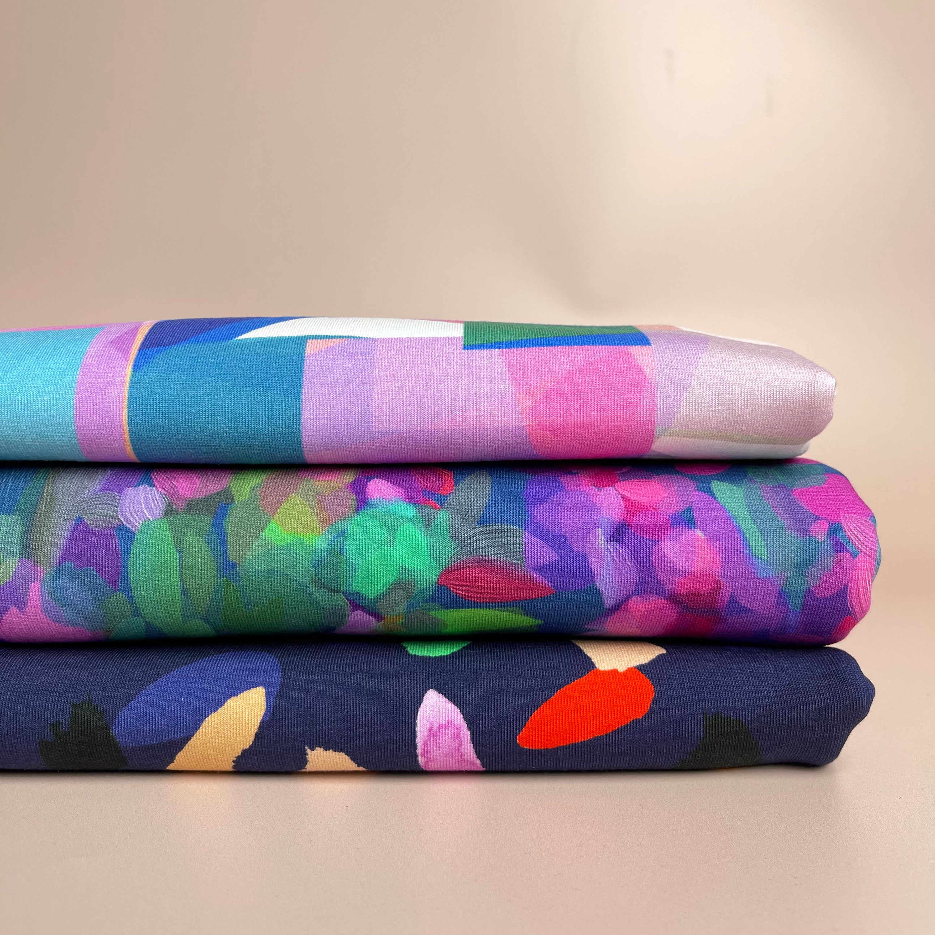 REMNANT 1.4 Metres - Seaglass Blue Organic Cotton Jersey