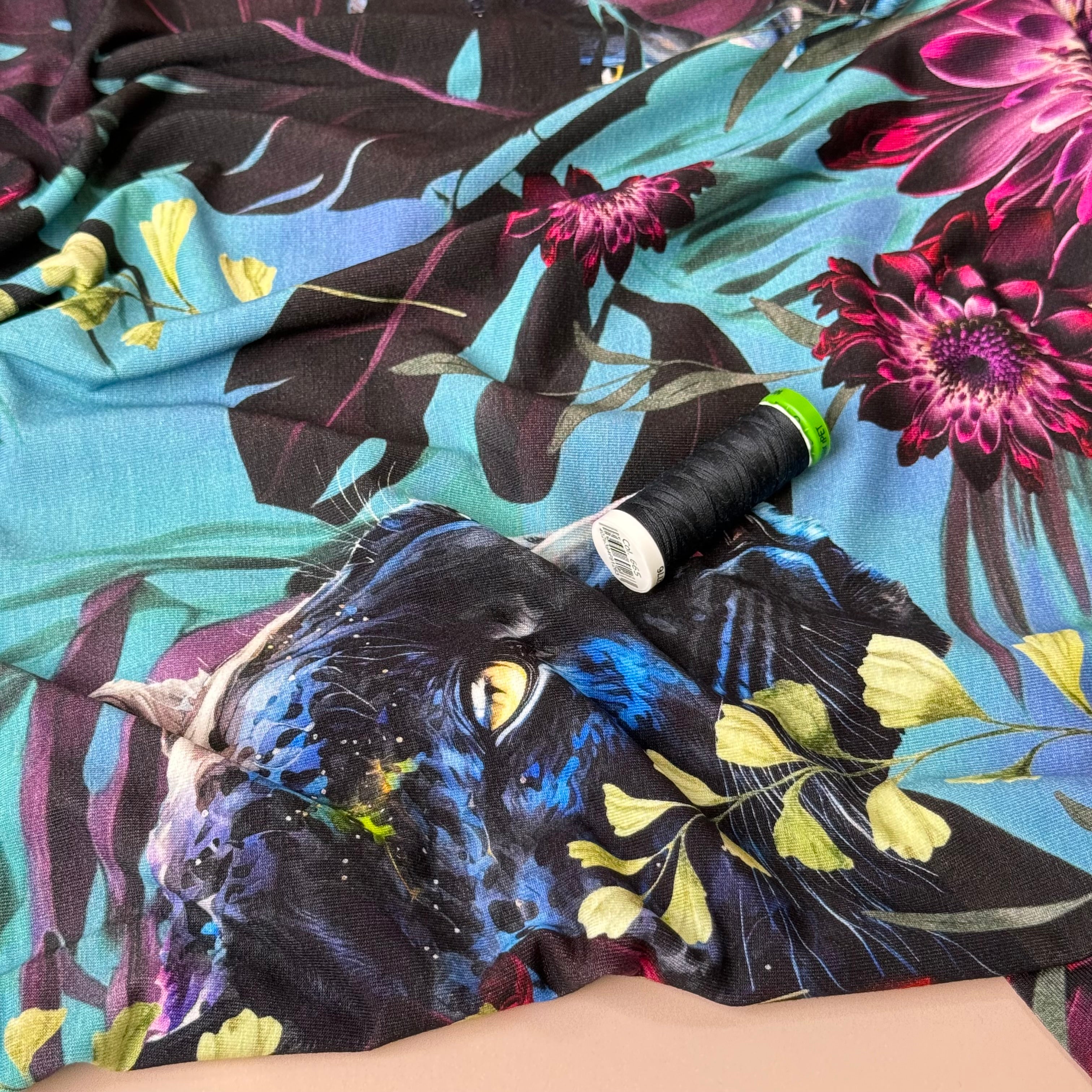 Danish Design - Panther in the Garden ECOVERVO™ Viscose Jersey