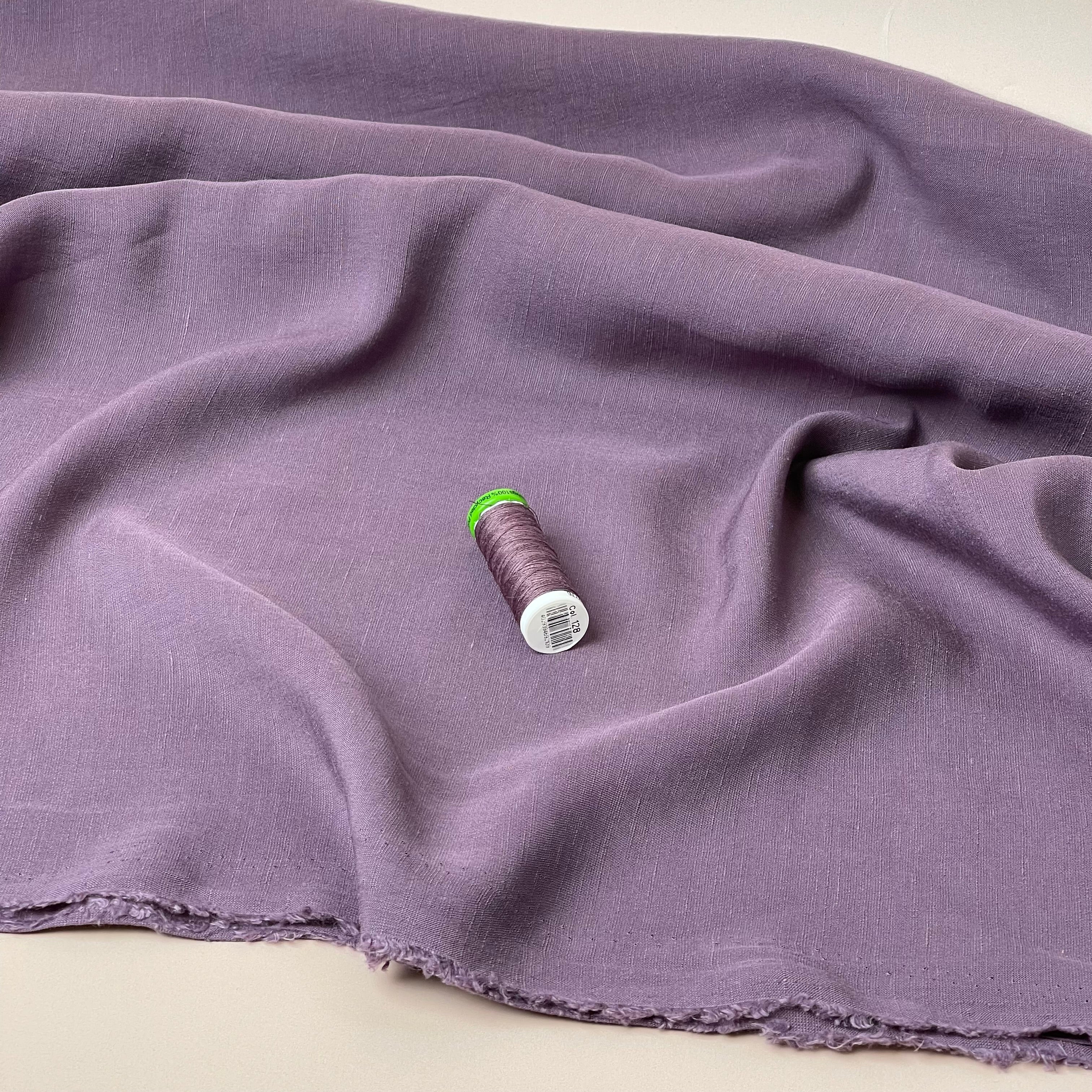 Sewing Kit - CARRY Shirt in Mauve Lush Linen Crepe