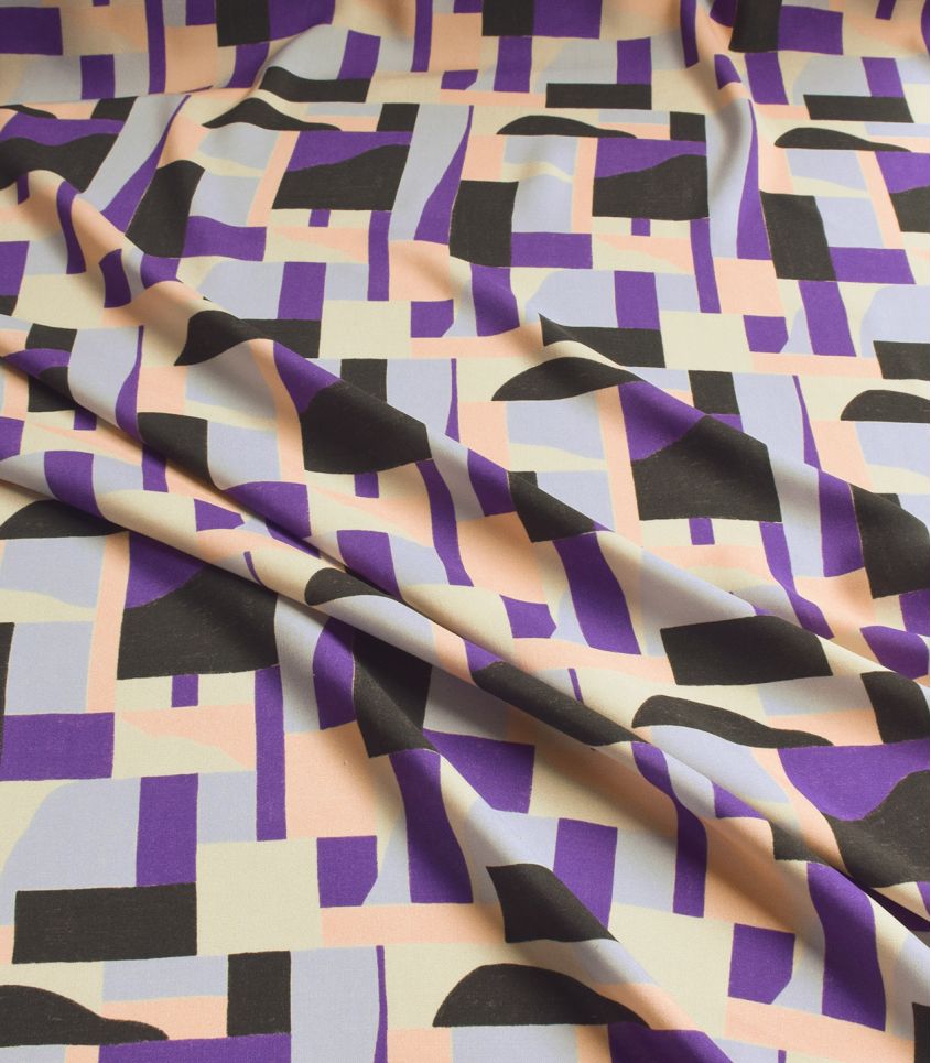 REMNANT 2.8 Metres - Cousette - Dune Purple ECOVERO Viscose Fabric