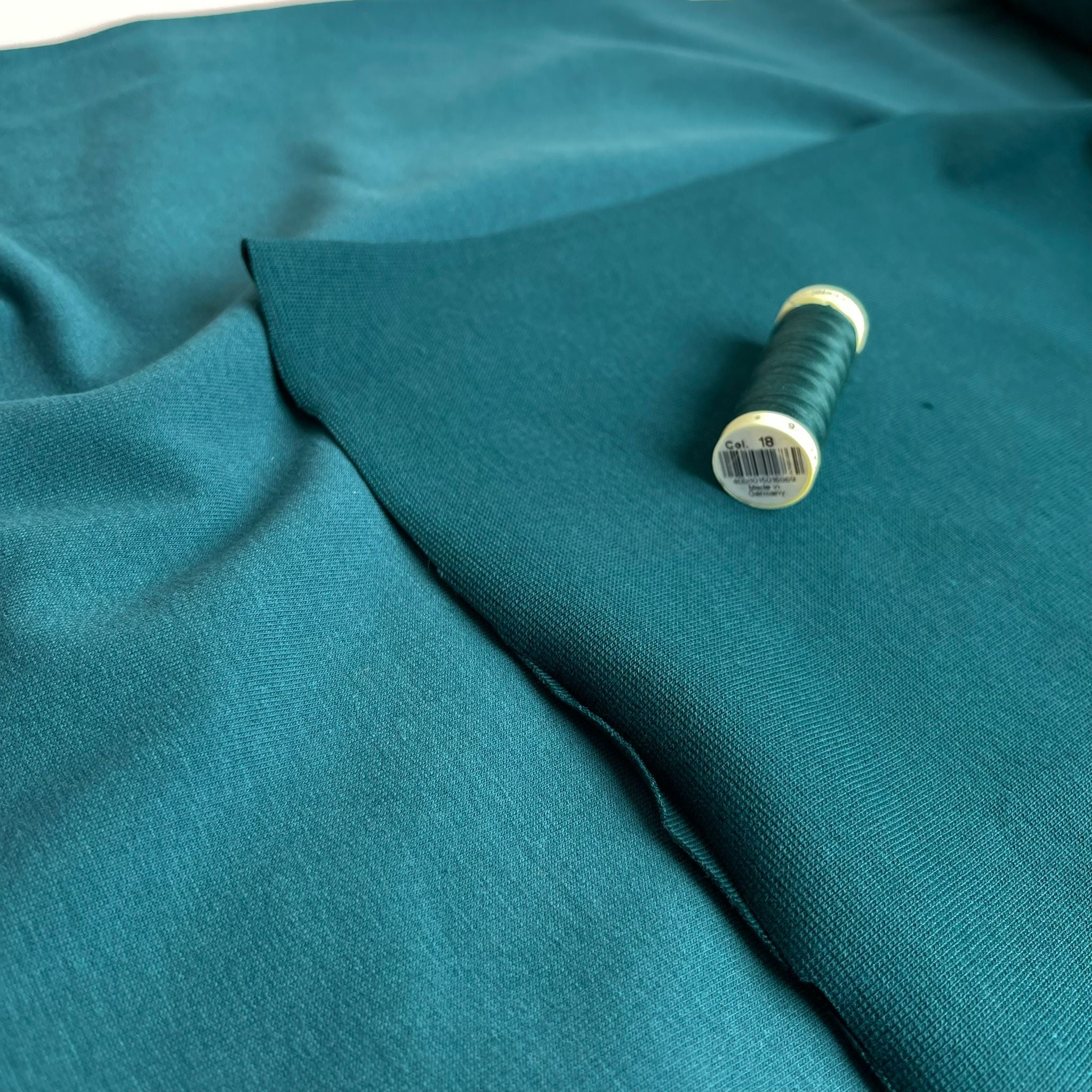 Make an Outfit Colour Bundle - Painted Foliage Sunset Viscose, Linen Crepe and Sweatshirting with Ribbing
