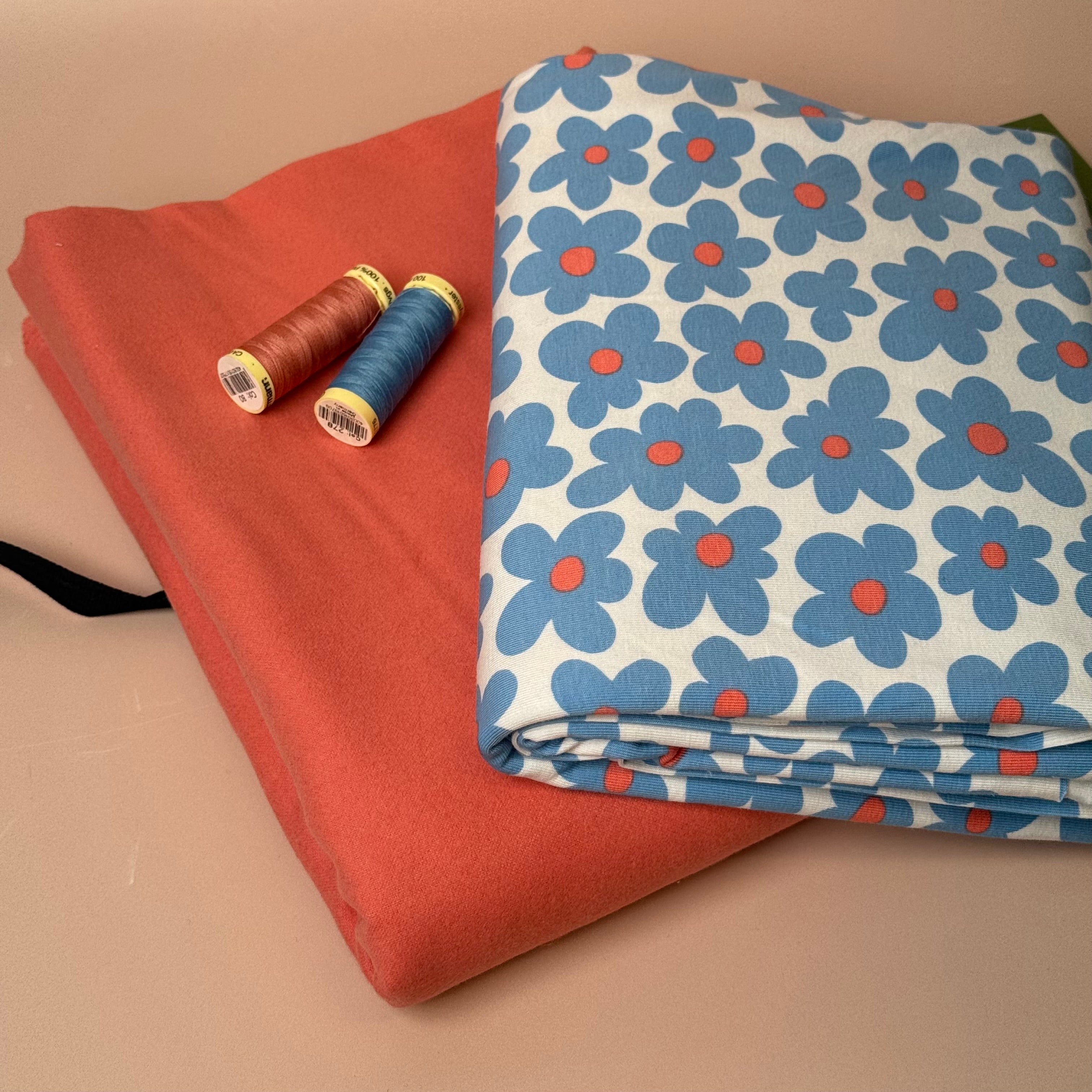 Limited Edition - Luxury Pyjama Kit with Art Gallery Cotton Flannel and Flower Jersey