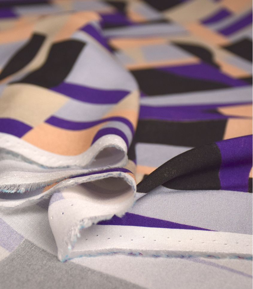REMNANT 2.8 Metres - Cousette - Dune Purple ECOVERO Viscose Fabric