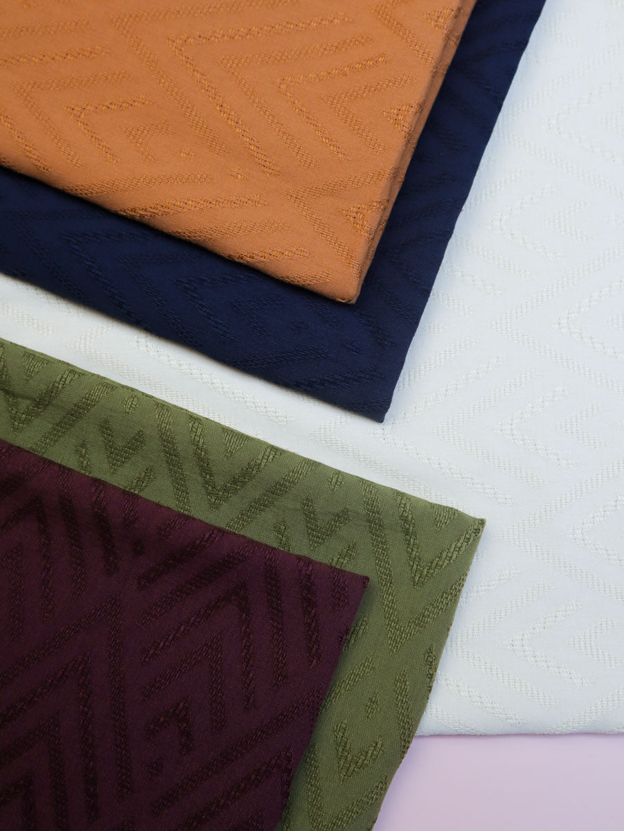 Meet MILK - ALTA Jacquard ECOVERO™ Viscose + Cotton in Juniper