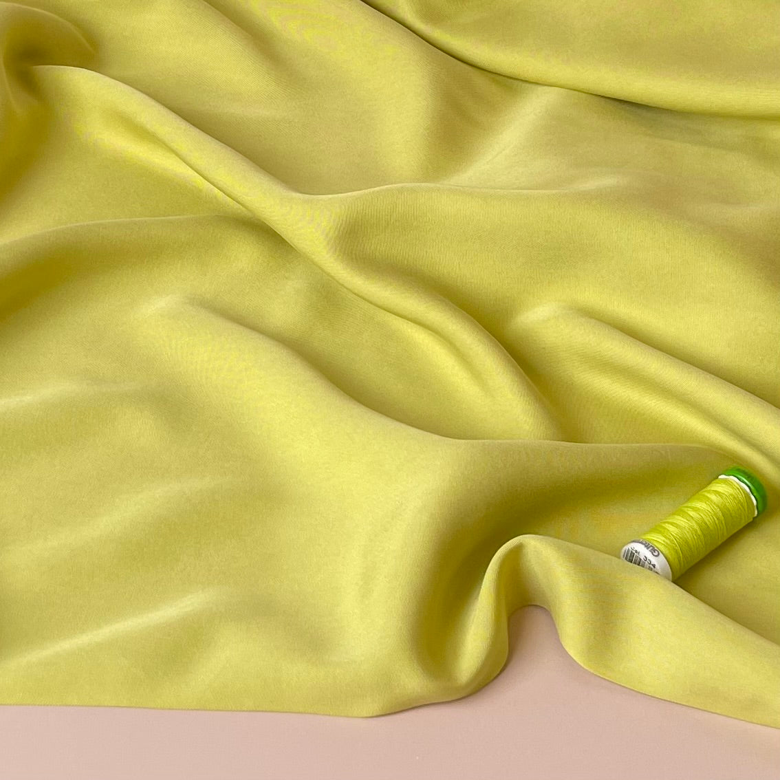 Lush in Lime Yellow TENCEL™ Lyocell Sandwashed Twill