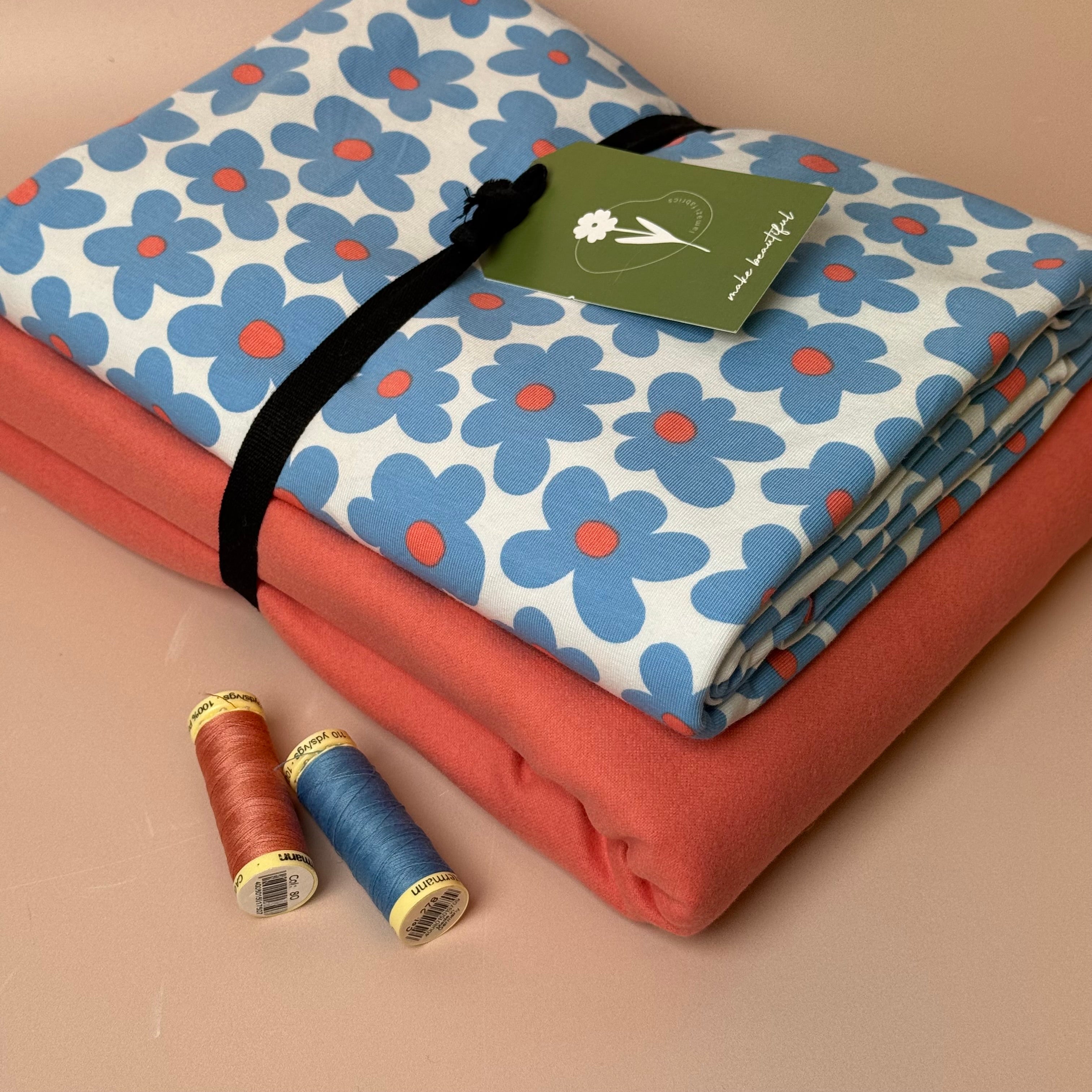 Limited Edition - Luxury Pyjama Kit with Art Gallery Cotton Flannel and Flower Jersey