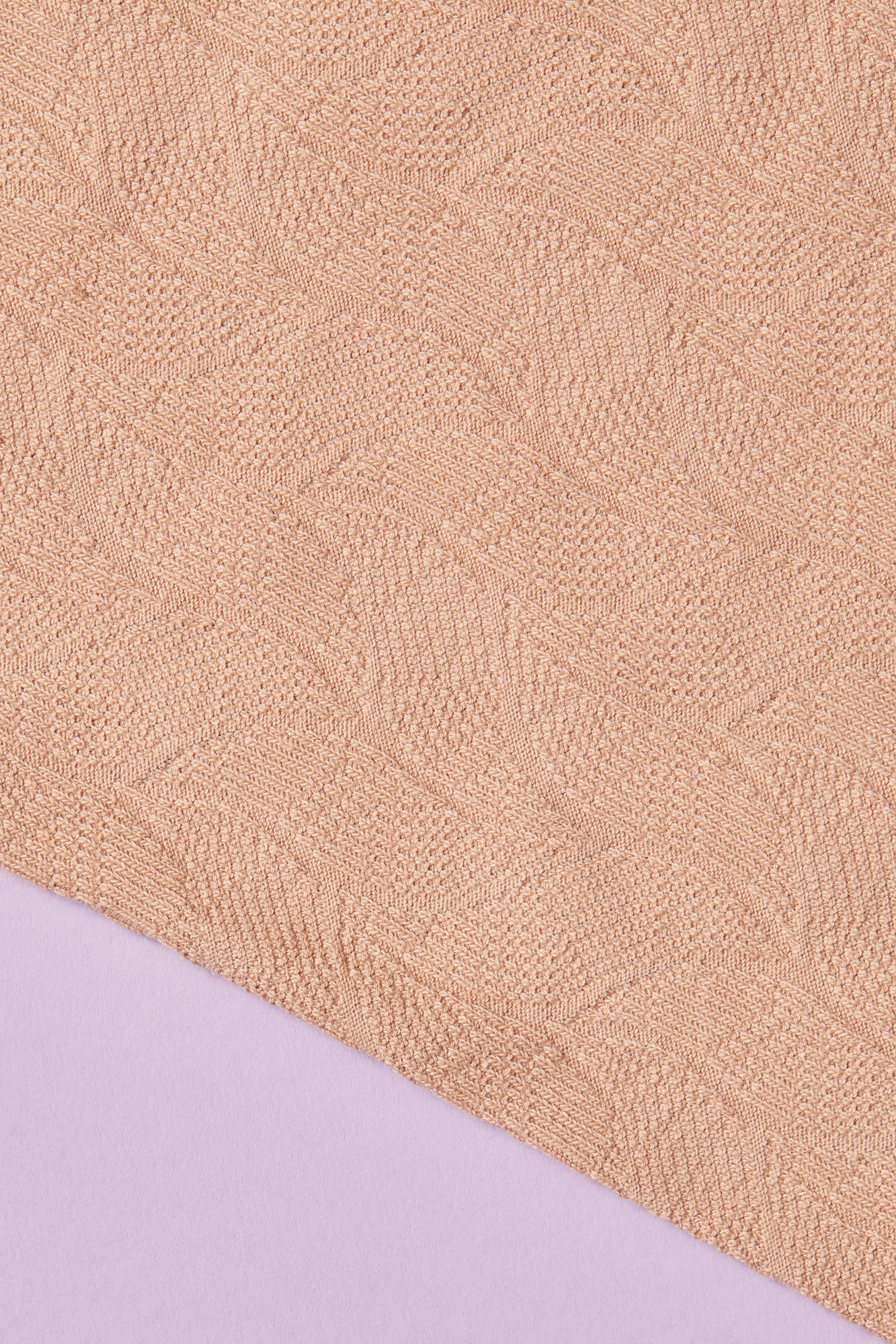Mind The MAKER - Organic Leaf Jacquard Knit in Rose