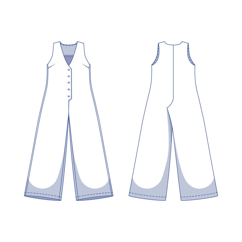 Fibre Mood - FELICIA Jumpsuit Sewing Pattern
