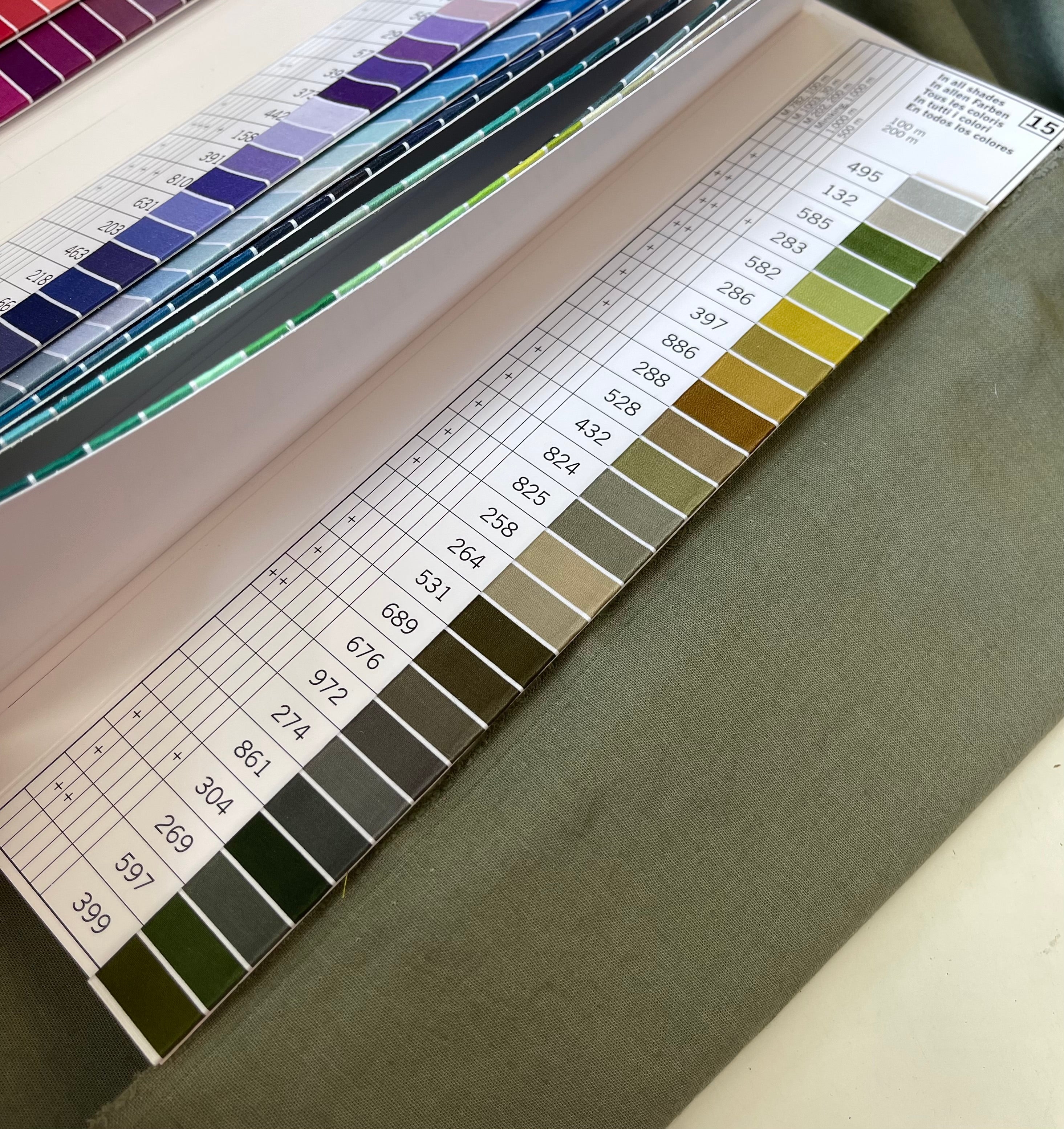 REMNANT 0.63 Metre - Sorona Linen in Khaki - New Eco Linen Blend Fabric