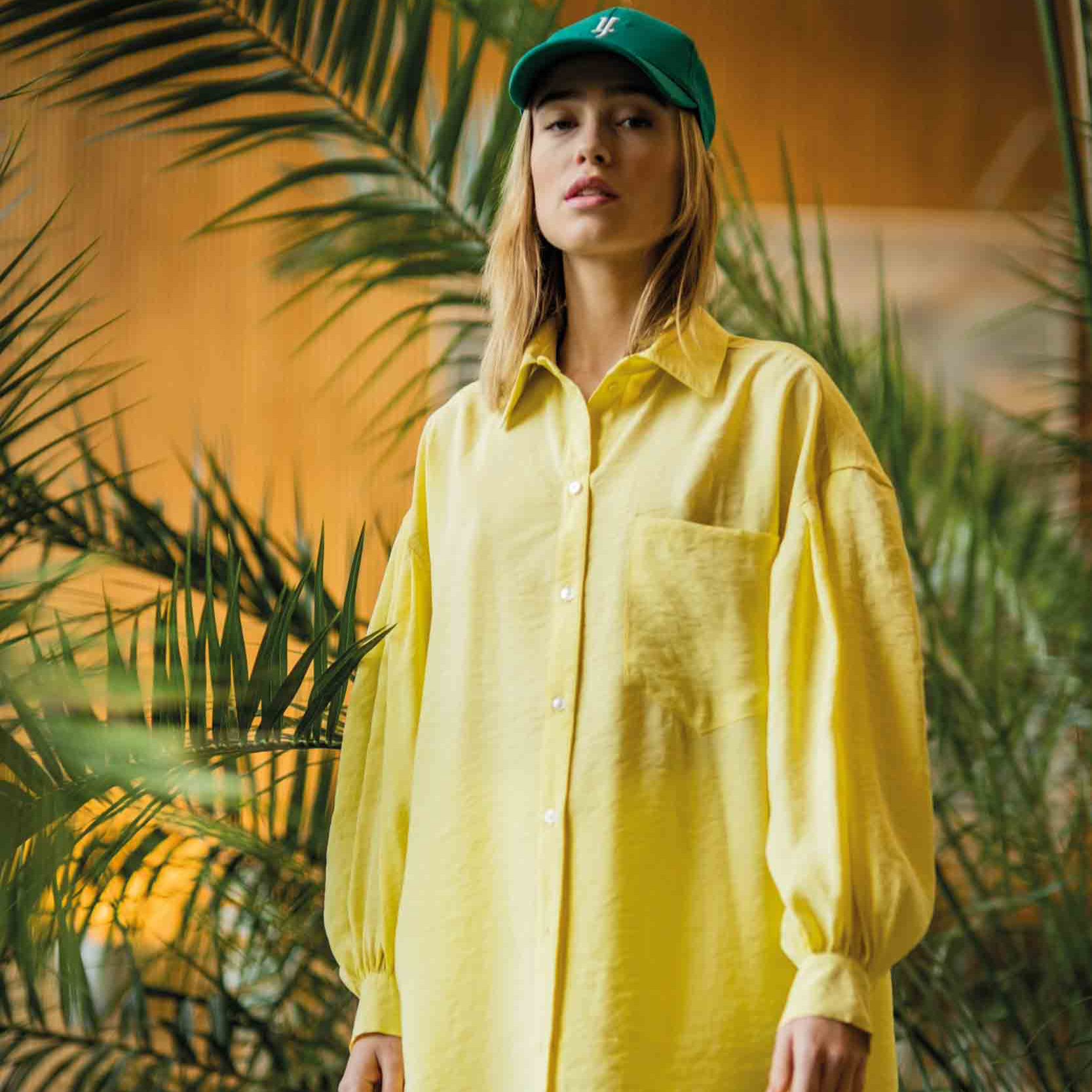 Sewing Kit - CARRY Shirt in Butter Yellow Lush Linen Crepe