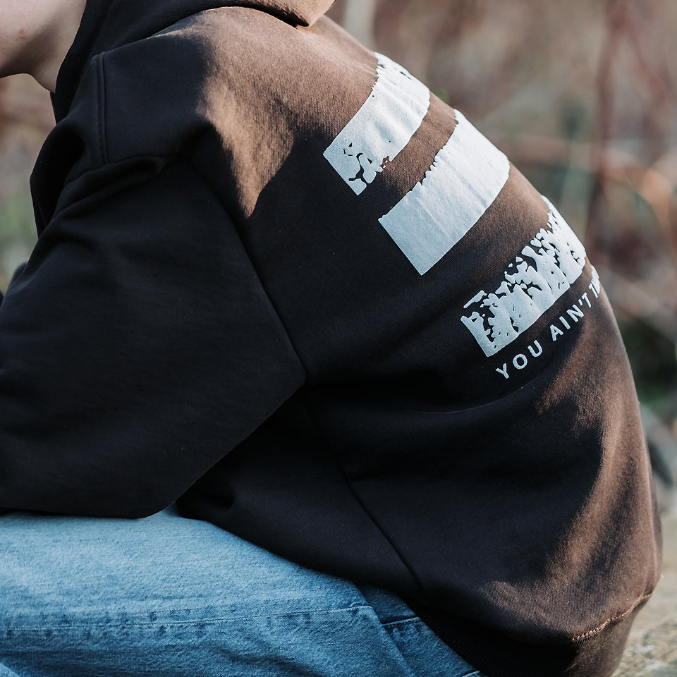 See You At Six - Black 3 Thread French Terry Extra Wide