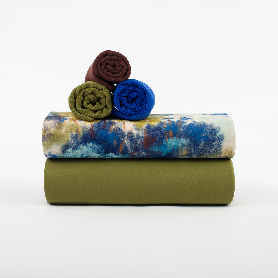 See You At Six - Peat Moss Green 3 Thread French Terry Extra Wide