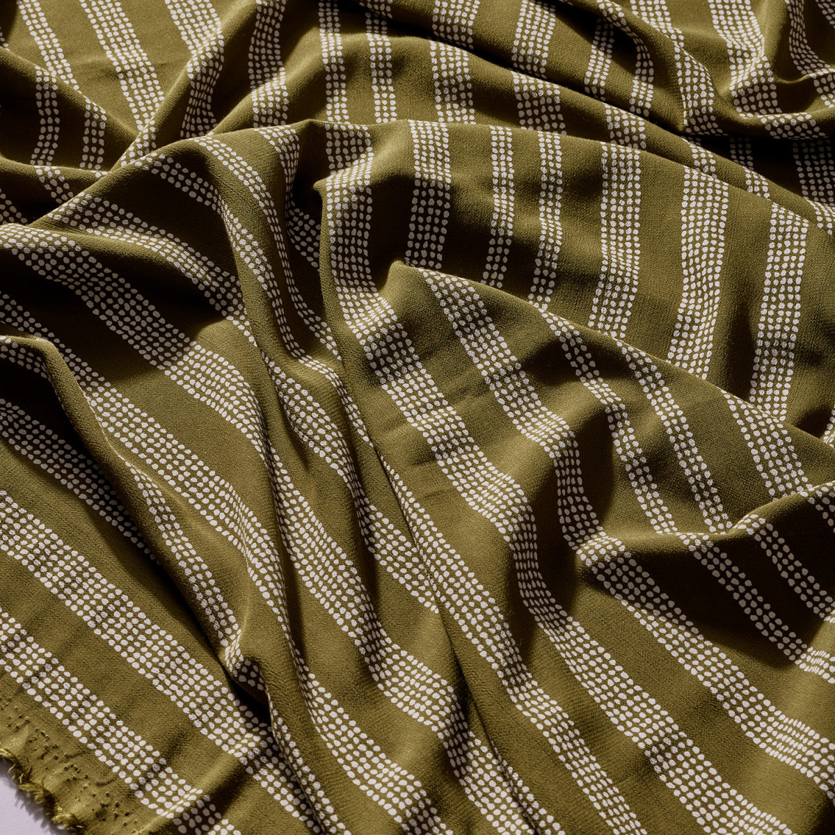 REMNANT 0.8 Metre - Atelier Brunette - Gaia Ivy Green Kesley Viscose Fabric