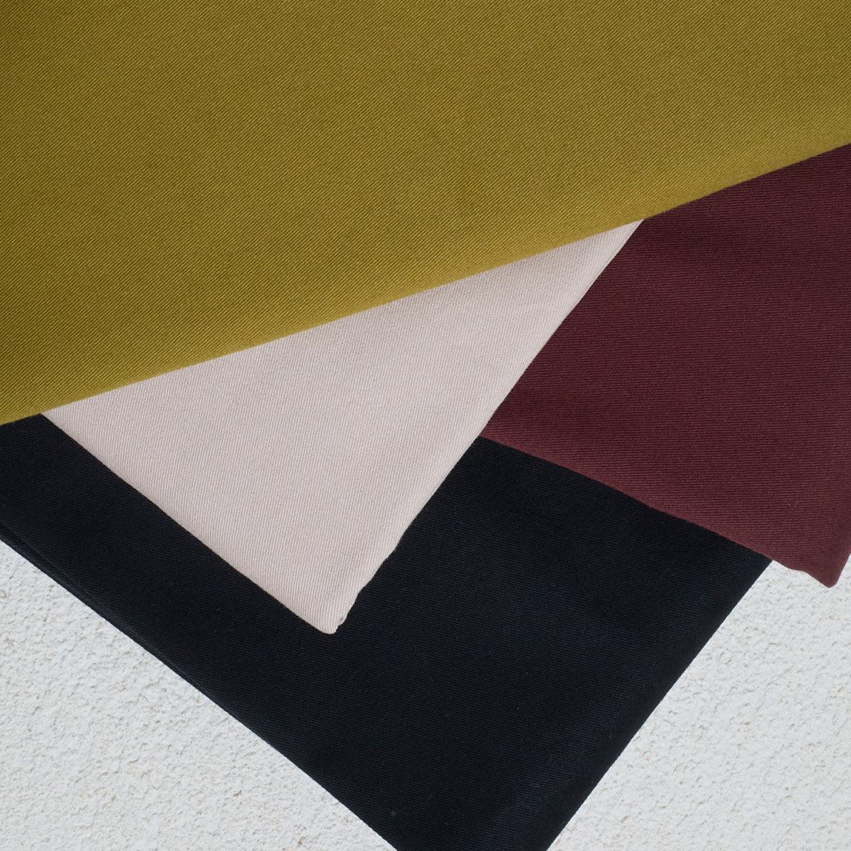 REMNANT 1 Metre - Atelier Brunette - Black Light Cotton Gabardine Fabric