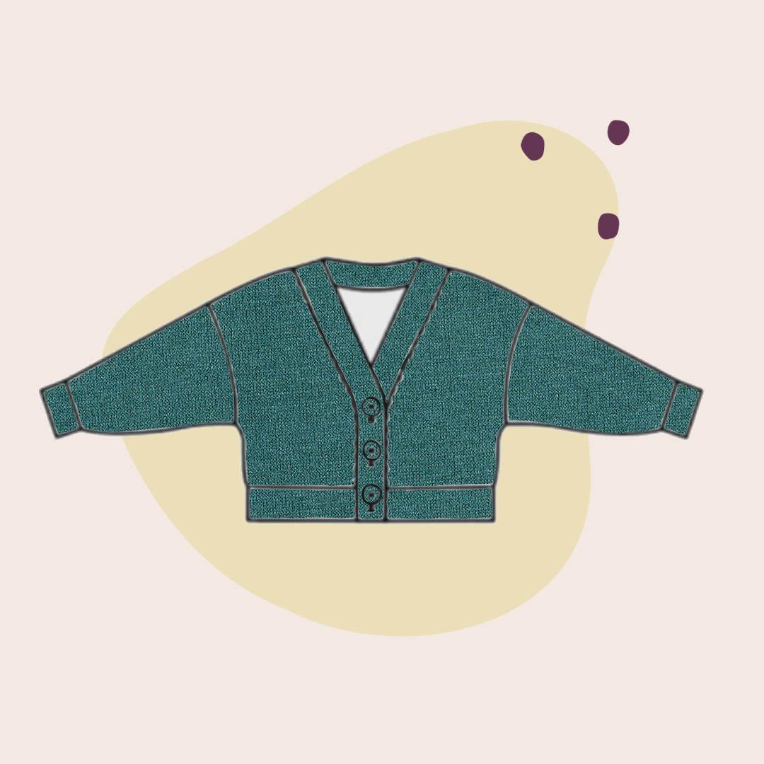 Sewing Kit - Marlo Sweater in Snug Green Sweater Knit