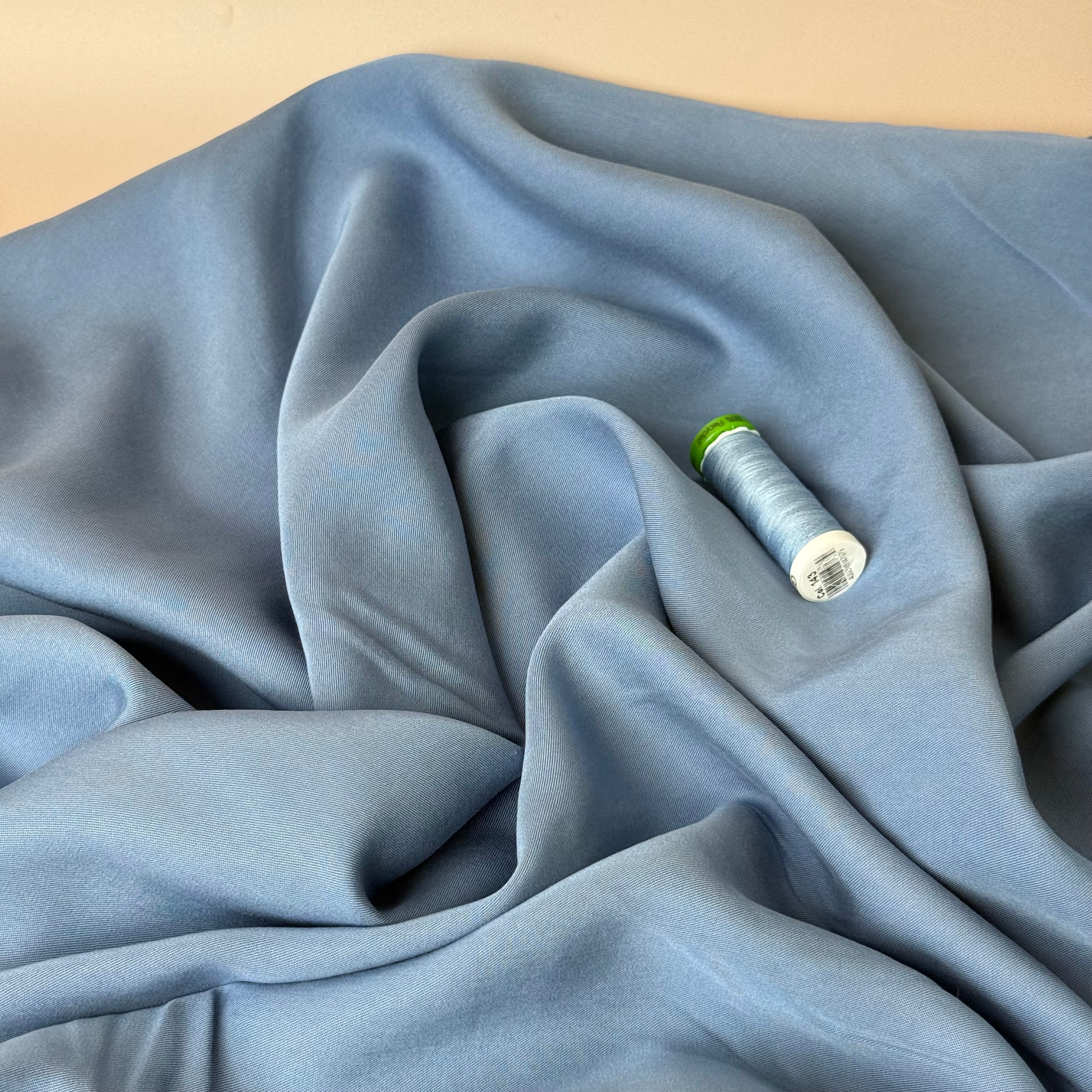 Lush in Blue TENCEL™ Lyocell Sandwashed Twill