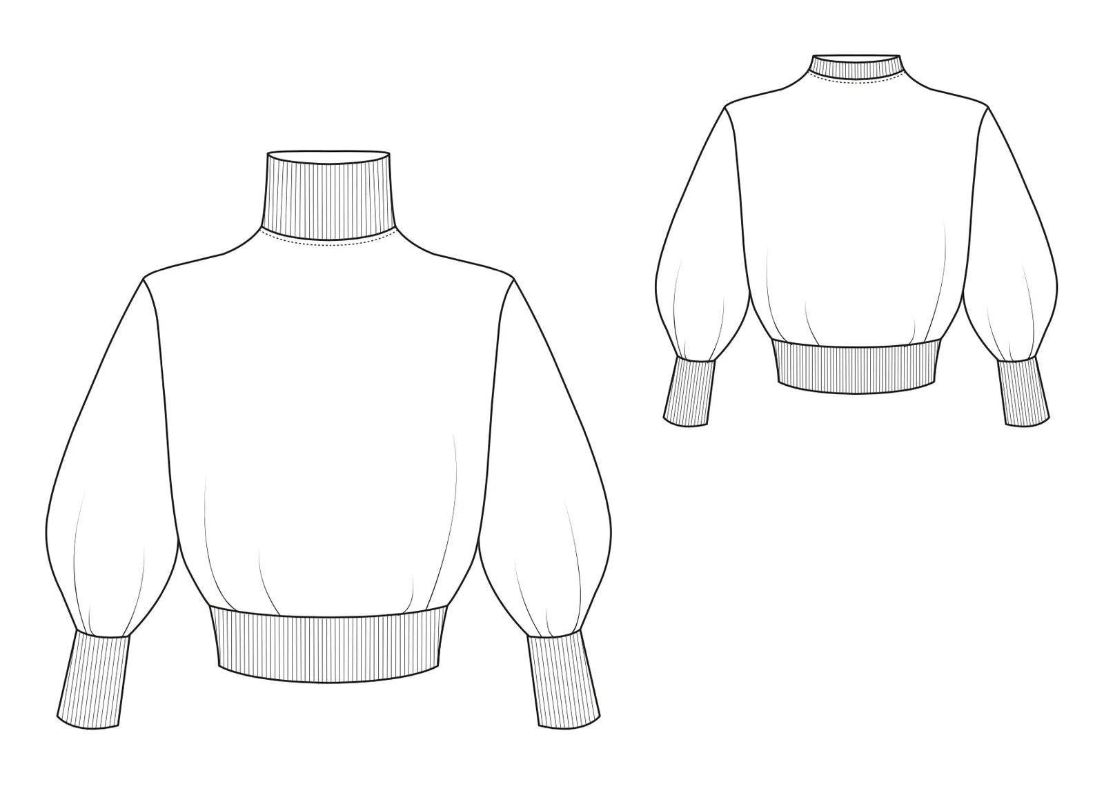 The Modern Sewing Co - Rib Sweater Pattern