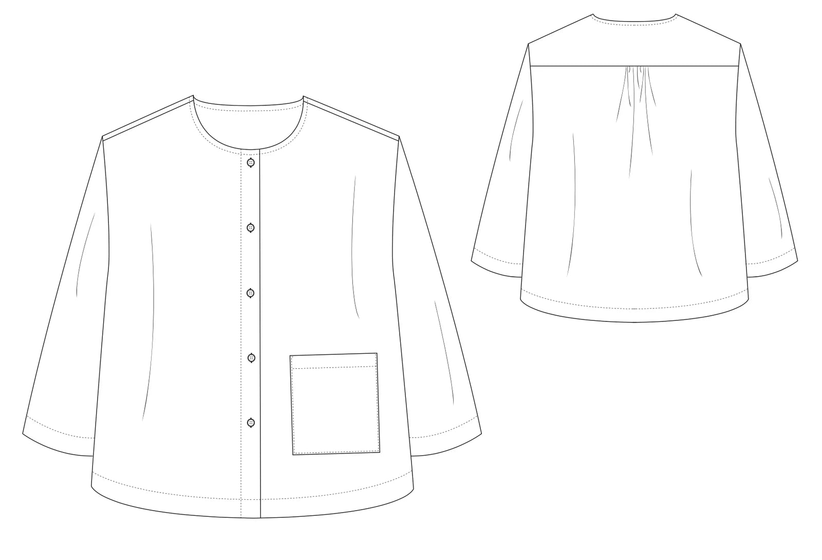 The Modern Sewing Co - Frida Shirt Pattern