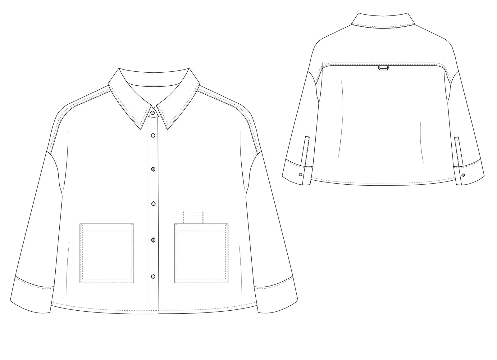 The Modern Sewing Co - Over Shirt Pattern