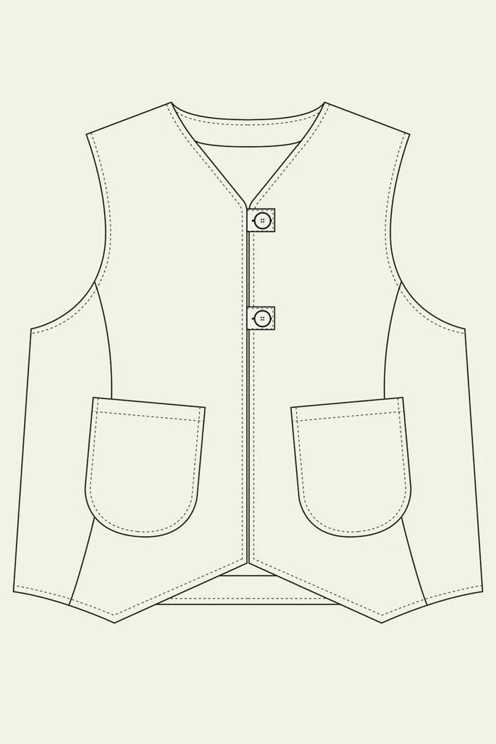 The Modern Sewing Co - Devon Waistcoat Pattern