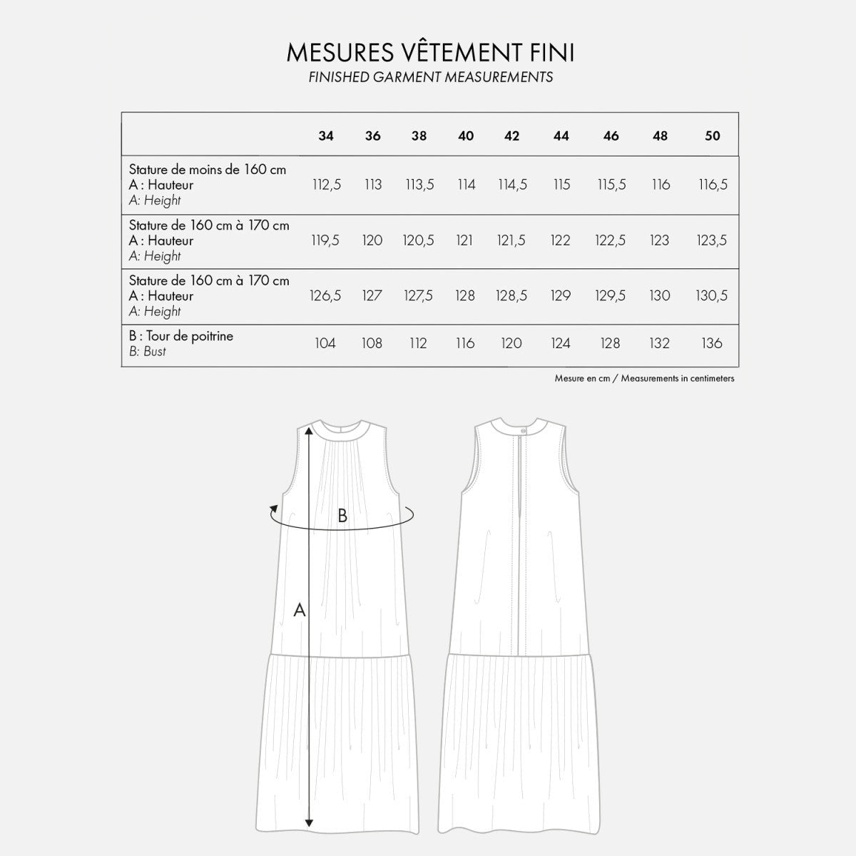 Sewing Kit - La Robe / Dress Flare in Painted Foliage Viscose