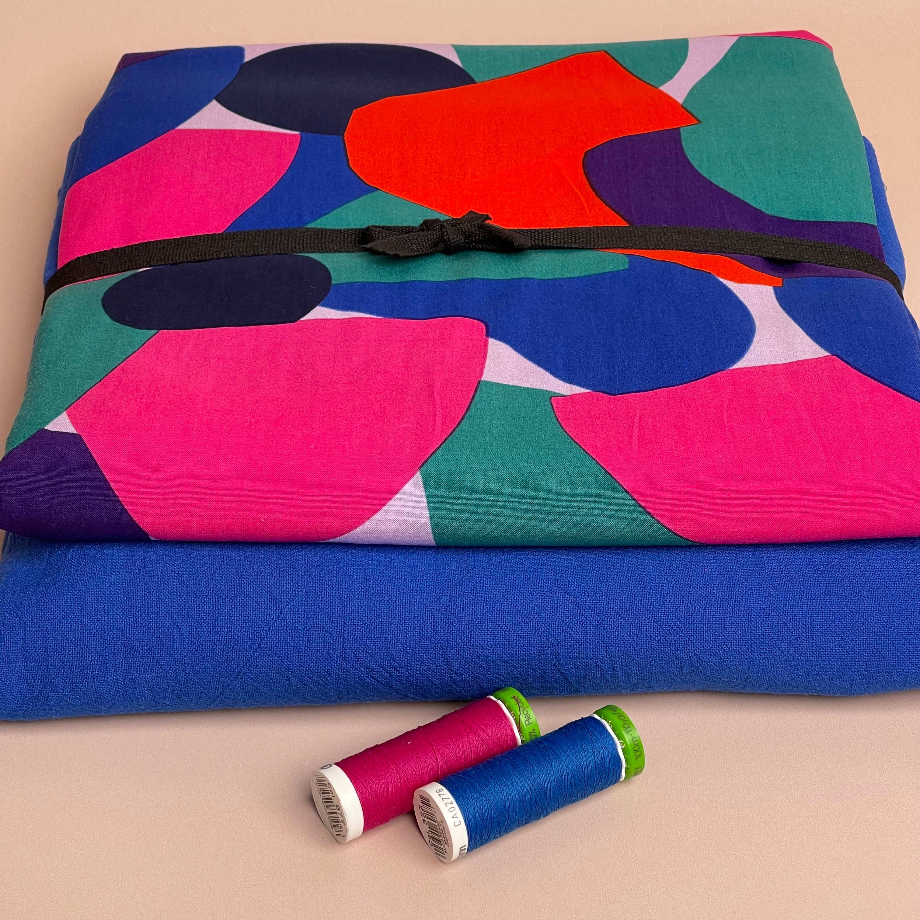 Make an Outfit Colour Bundle - Rockpool EcoVero Viscose with Cobalt Washed Cotton