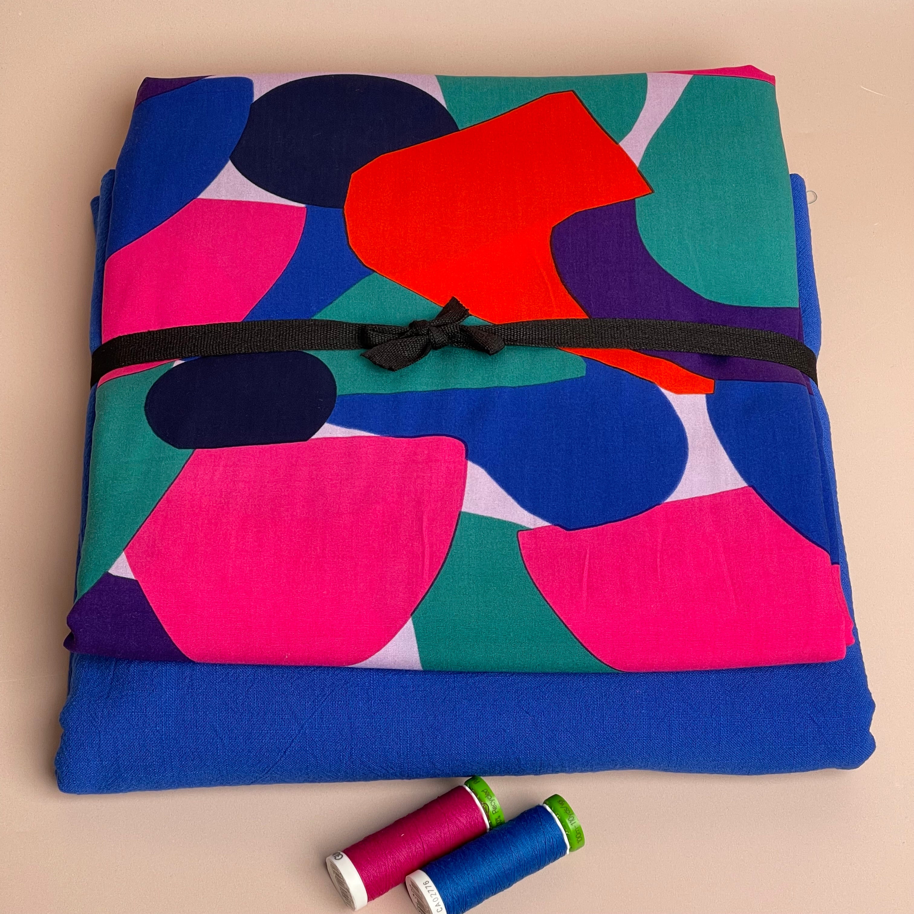 Make an Outfit Colour Bundle - Rockpool EcoVero Viscose with Cobalt Washed Cotton