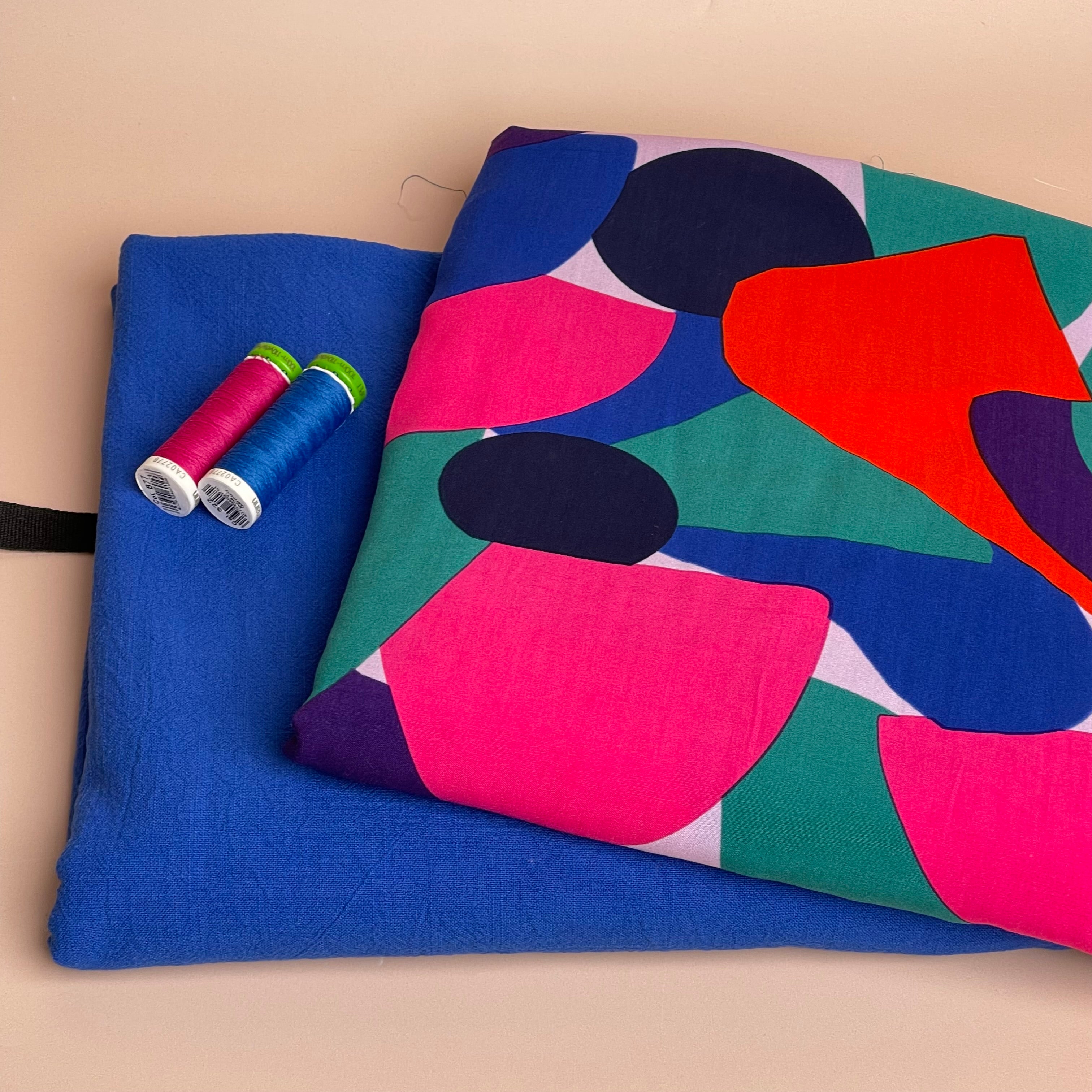 Make an Outfit Colour Bundle - Rockpool EcoVero Viscose with Cobalt Washed Cotton
