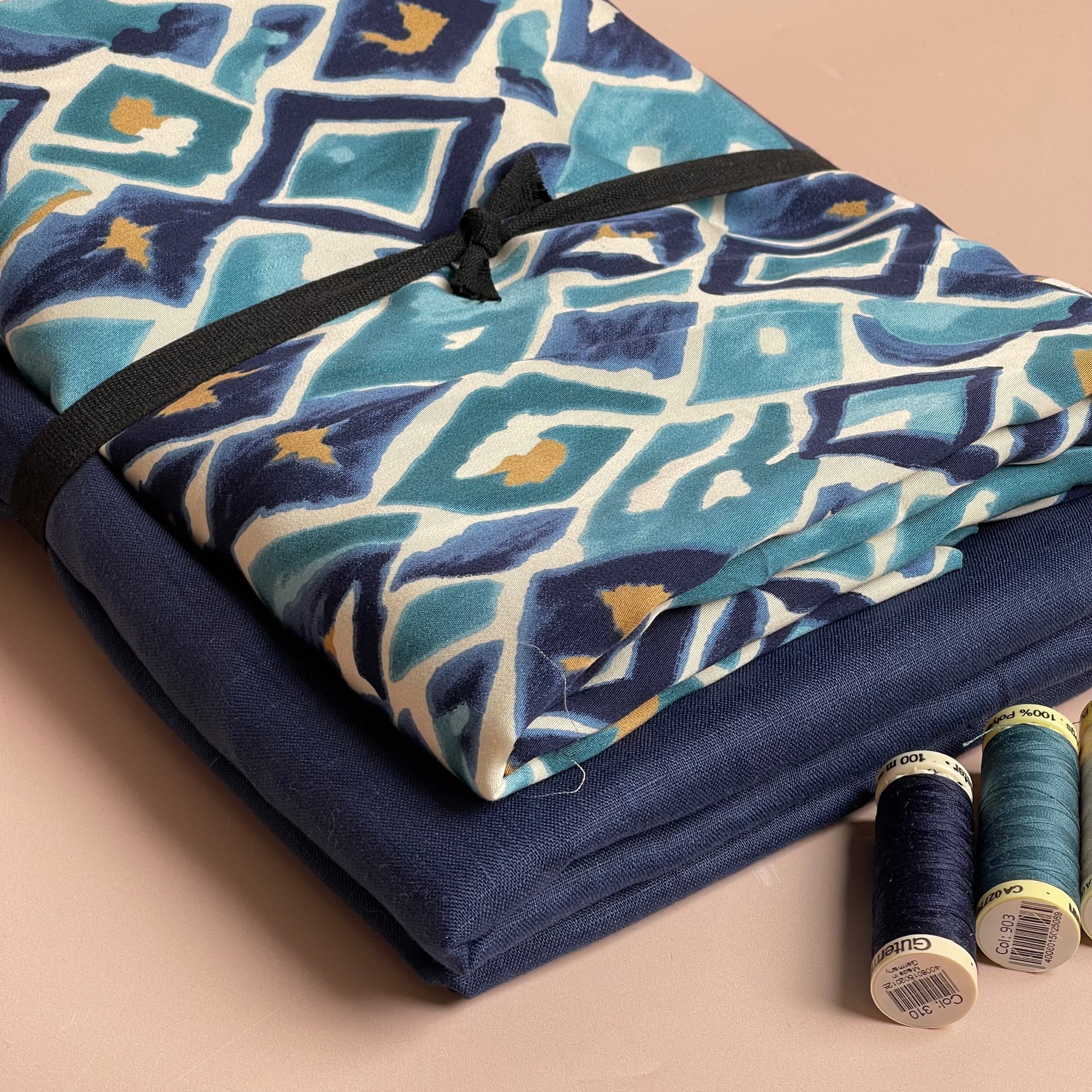 Make an Outfit Colour Bundle - Painted Diamond Viscose Sateen and Pure Fine Linen