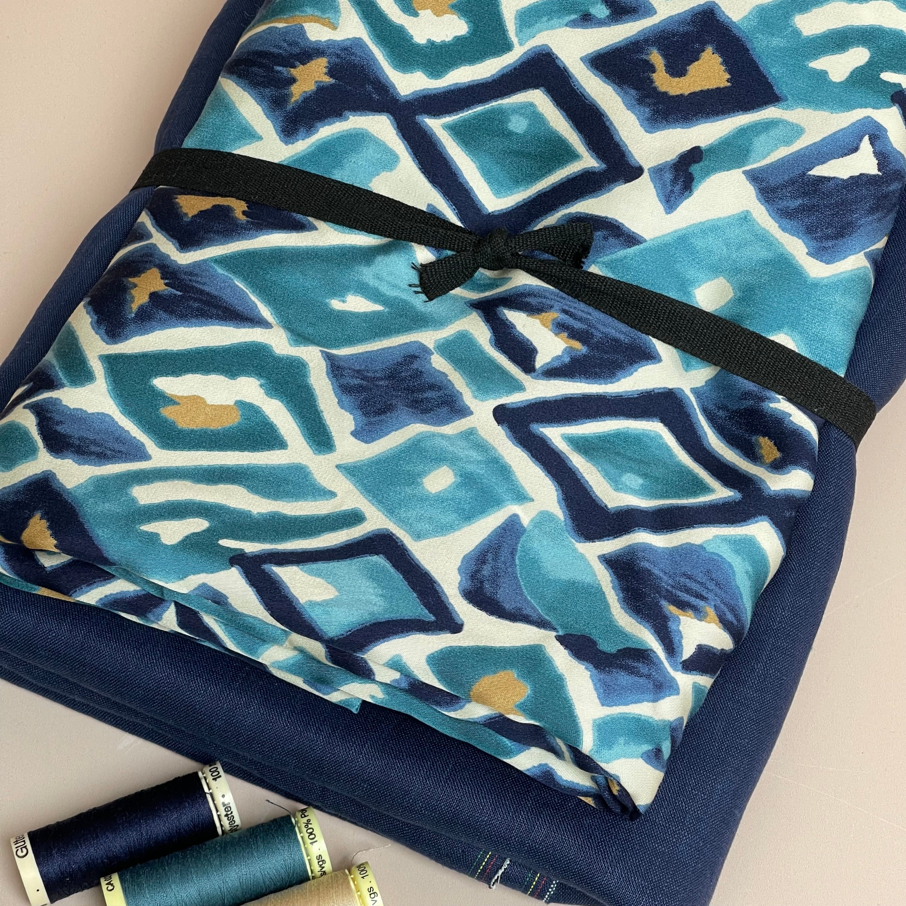 Make an Outfit Colour Bundle - Painted Diamond Viscose Sateen and Pure Fine Linen