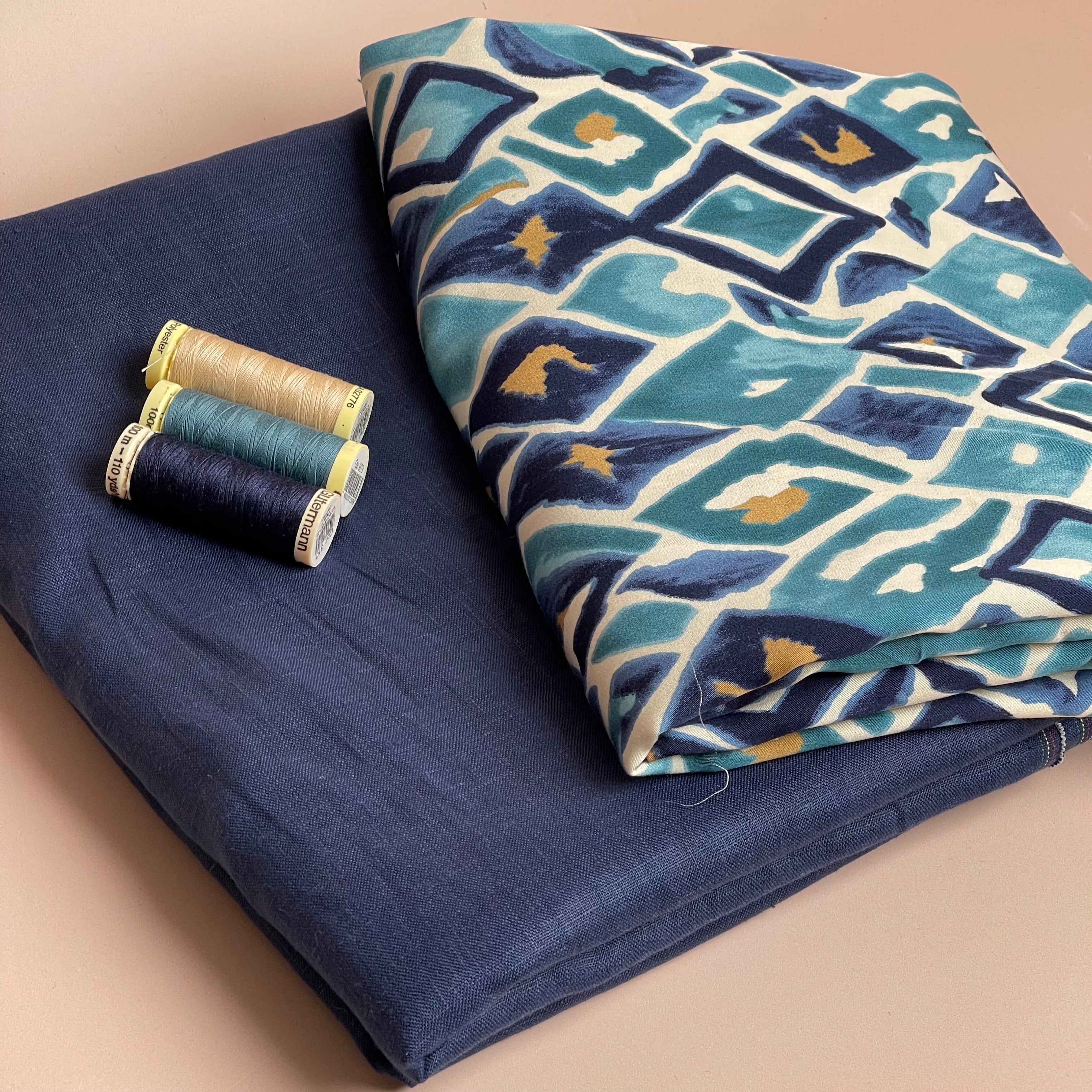 Make an Outfit Colour Bundle - Painted Diamond Viscose Sateen and Pure Fine Linen