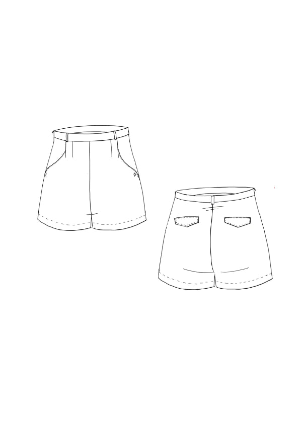 Maison Fauve - Grand Bain Shorts Sewing Pattern