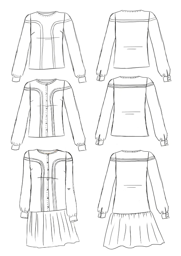 Maison Fauve - Tribeca Dress and Blouse Sewing Pattern