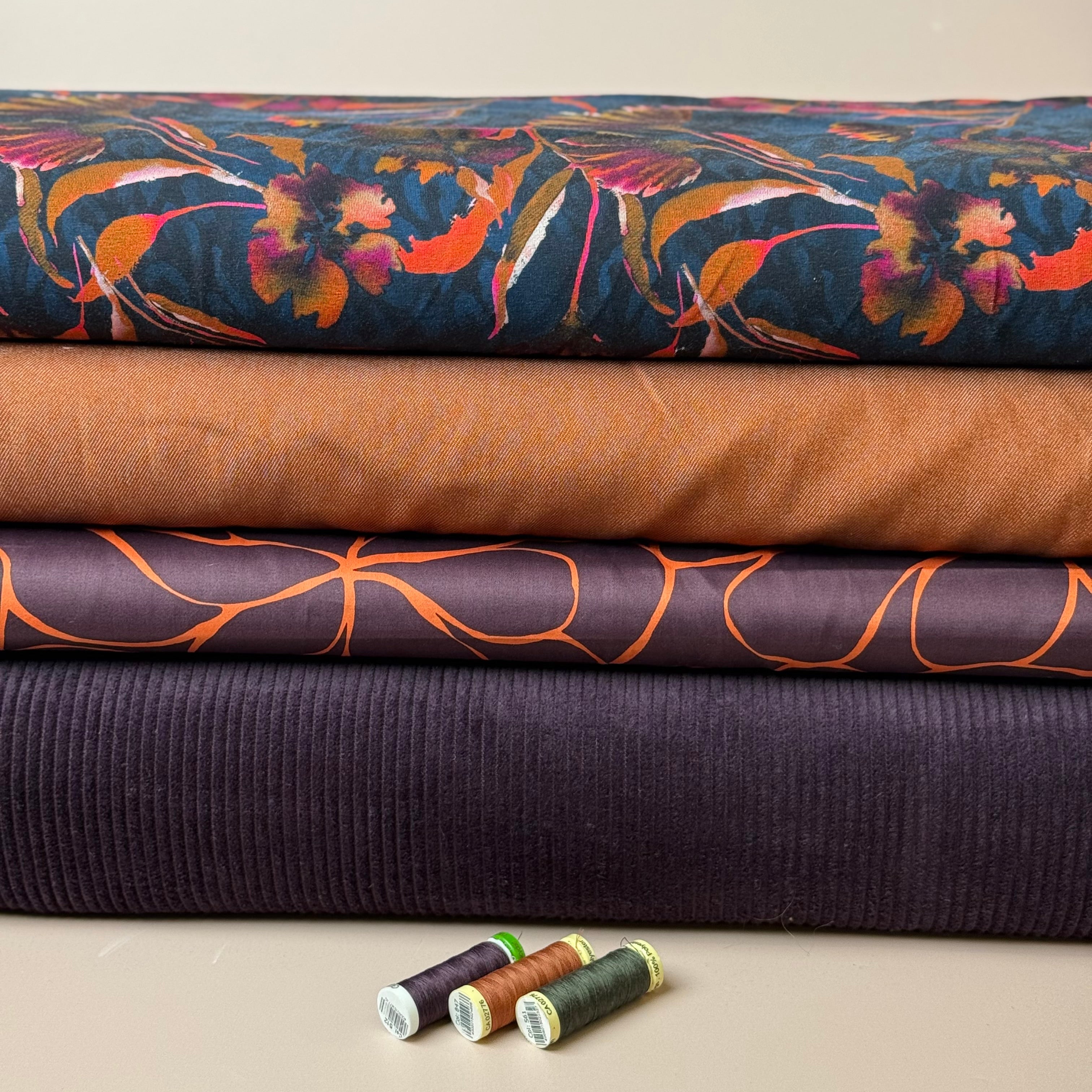 Vintage Stretch Denim in Terracota