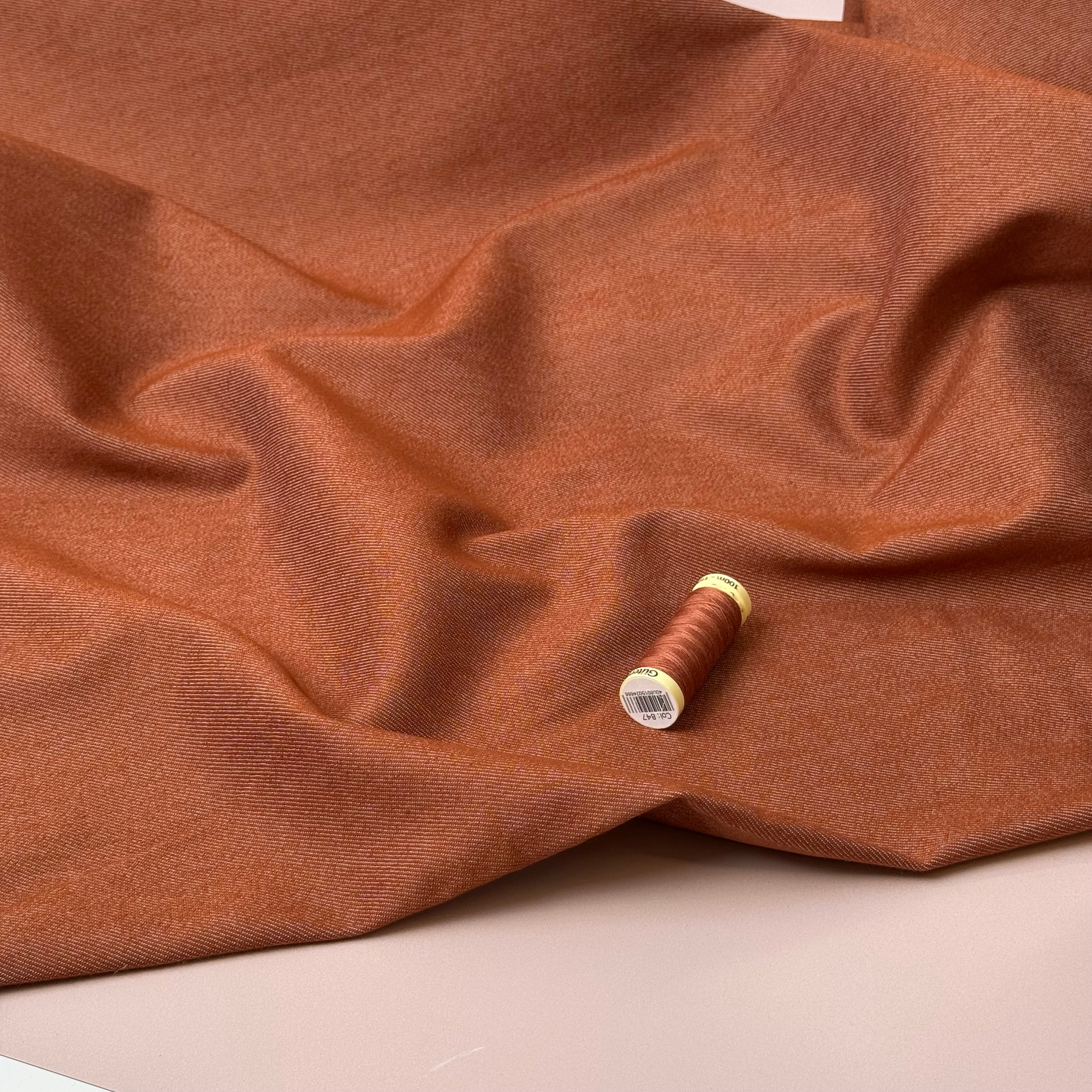 Vintage Stretch Denim in Terracota