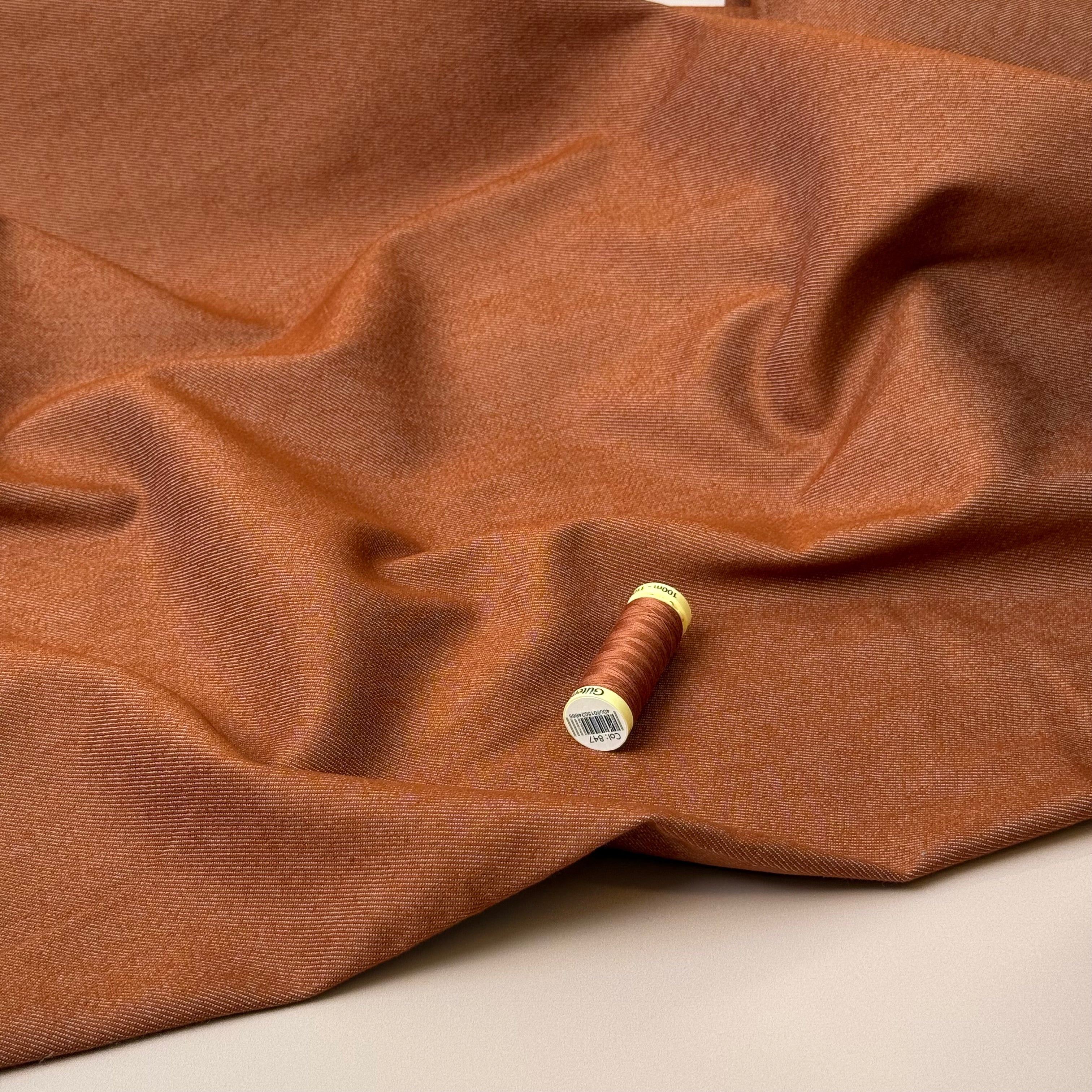 Vintage Stretch Denim in Terracota