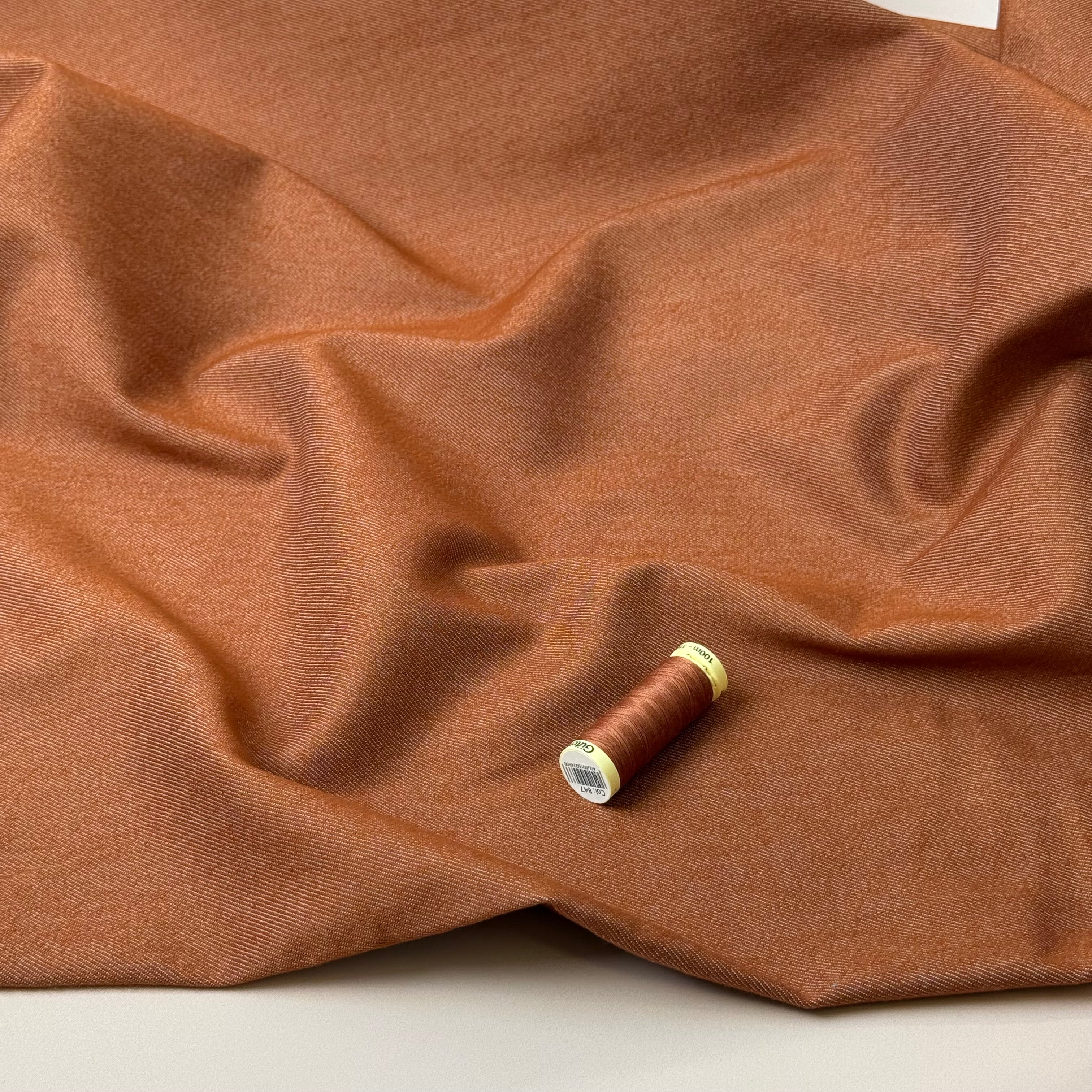 Vintage Stretch Denim in Terracota