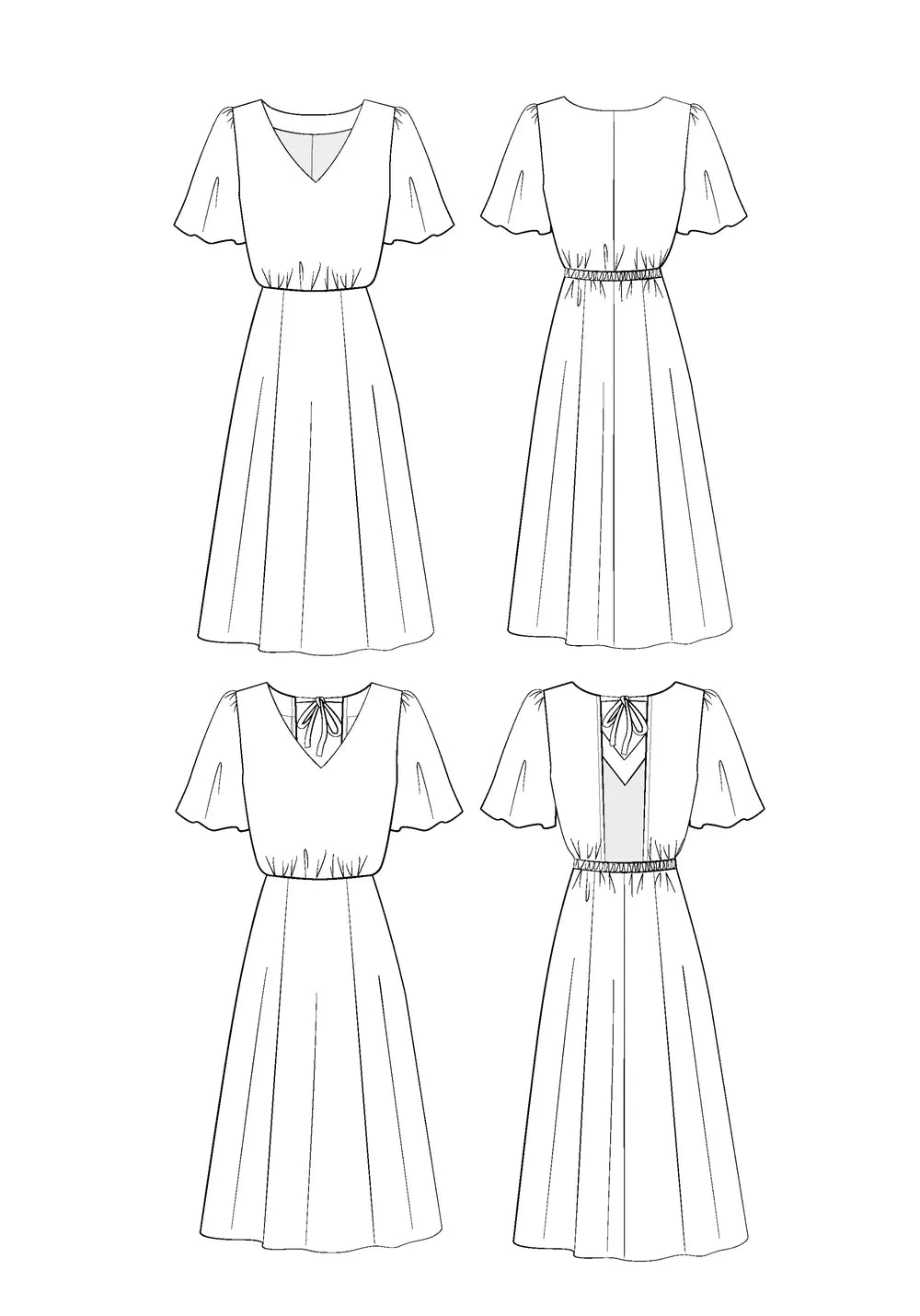 Maison Fauve - CUBA LIBRE Dress Paper Sewing Pattern